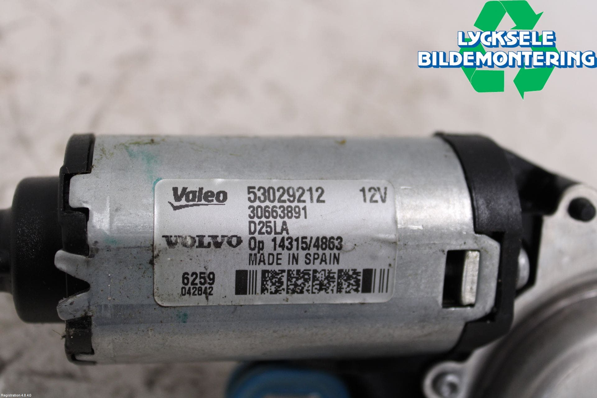 Volvo V70 08-13 Torkarmotor Baklucka