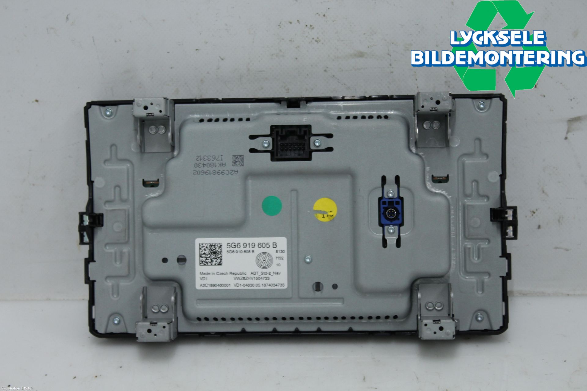 Volkswagen VW GOLF SPORTSVAN 15-20 Multifunktionsdisplay