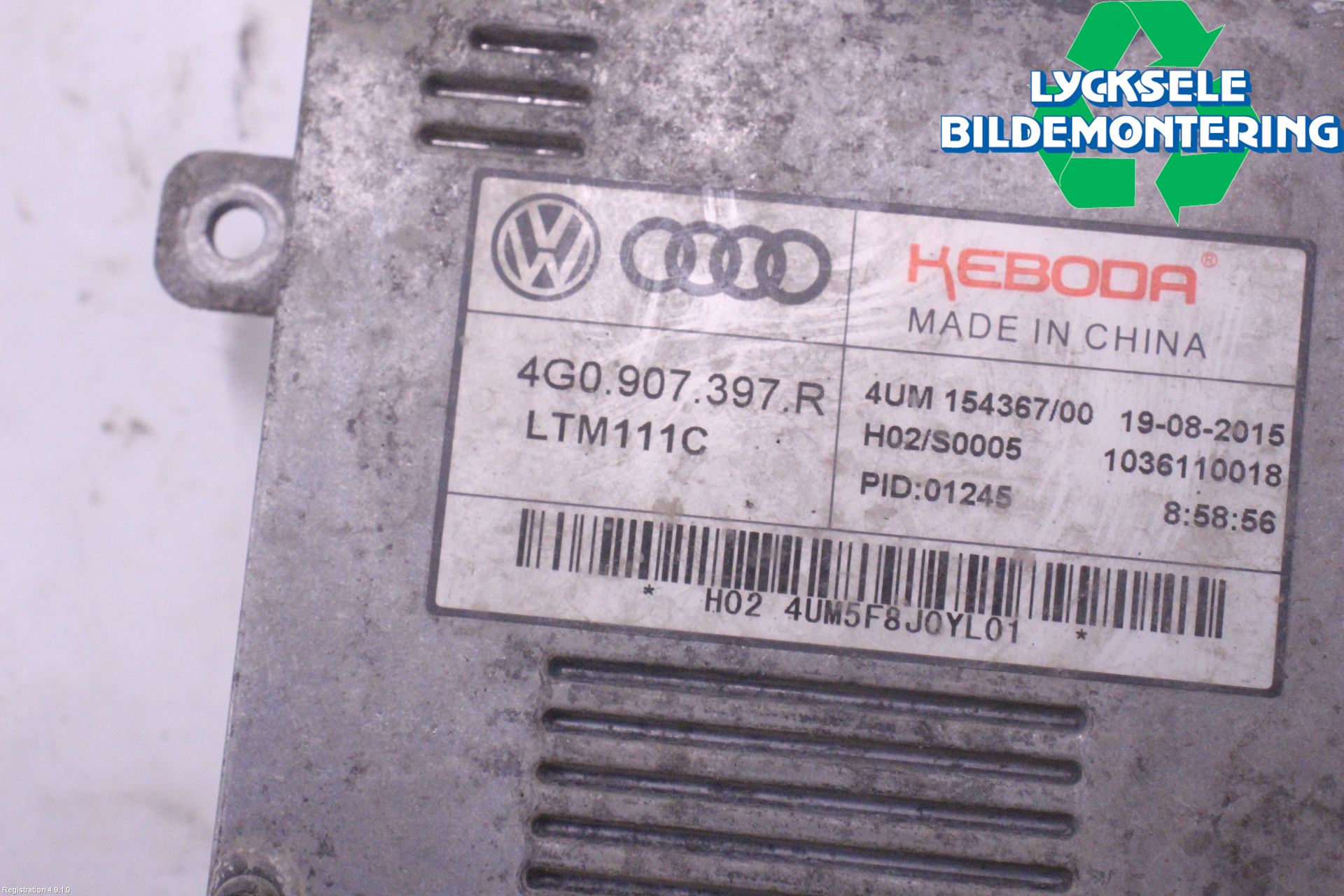 Audi A6/S6 4G 11-18 Styrenhet Strålkastare