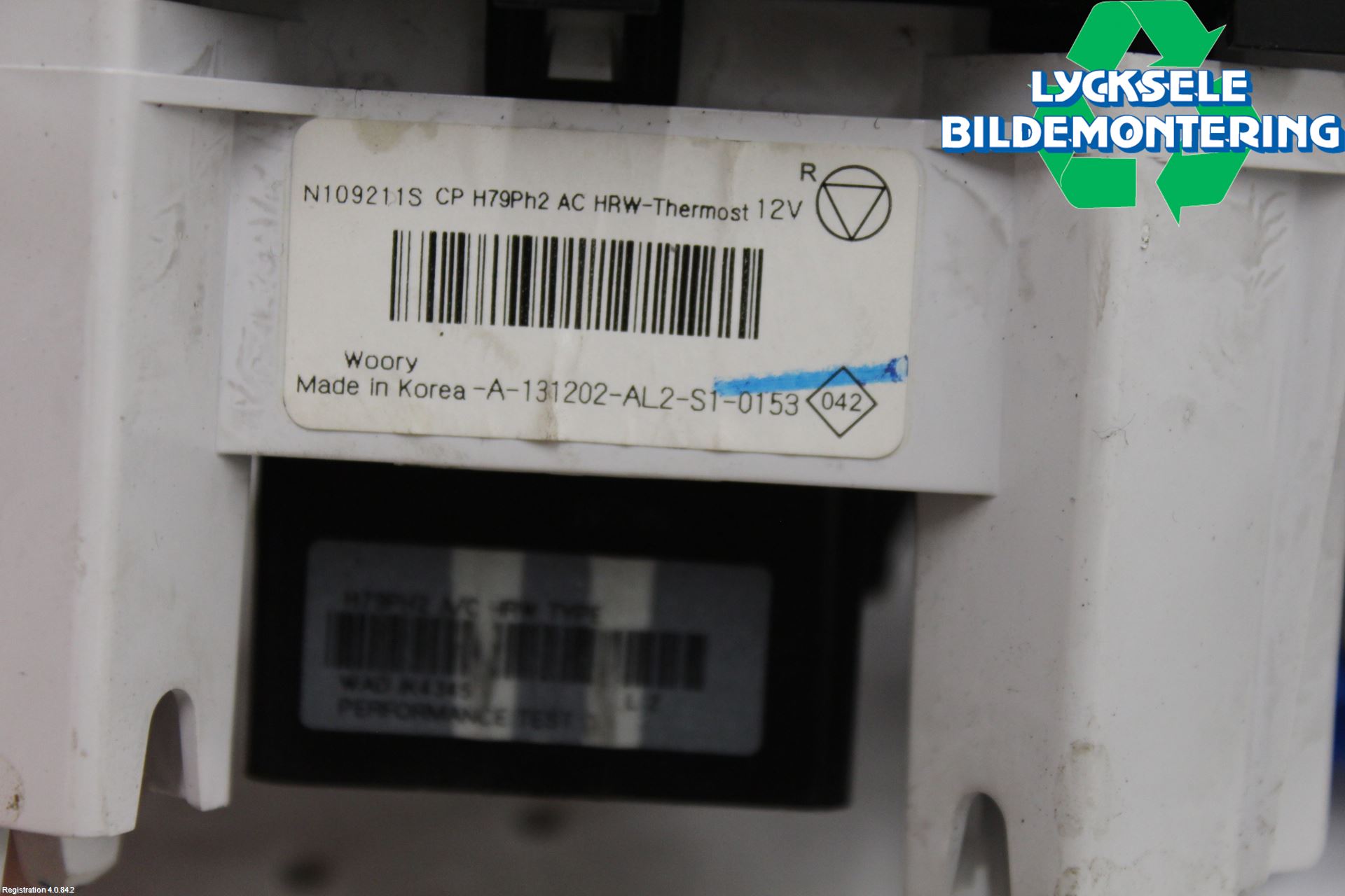 Dacia DUSTER 10-17 Ac Styrenhet Ac Manöveren