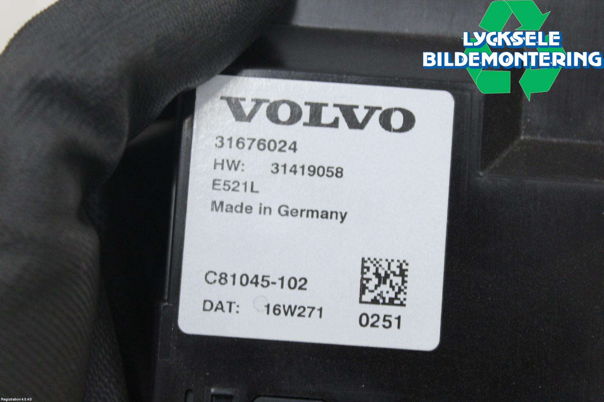 Volvo V90 17->> Styrenhet Baklucka