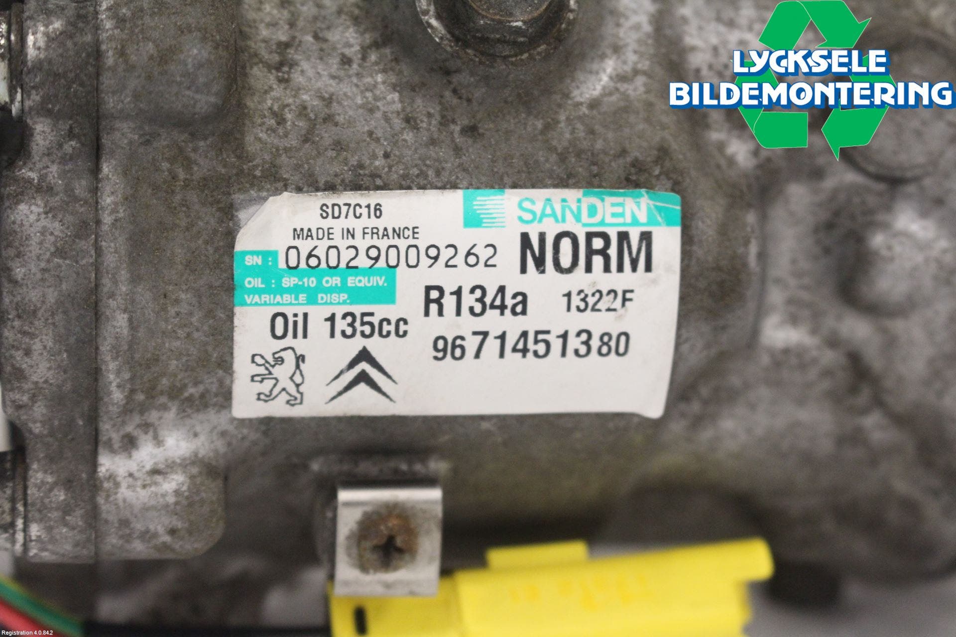 Peugeot 3008 09-16 Ac Kompressor