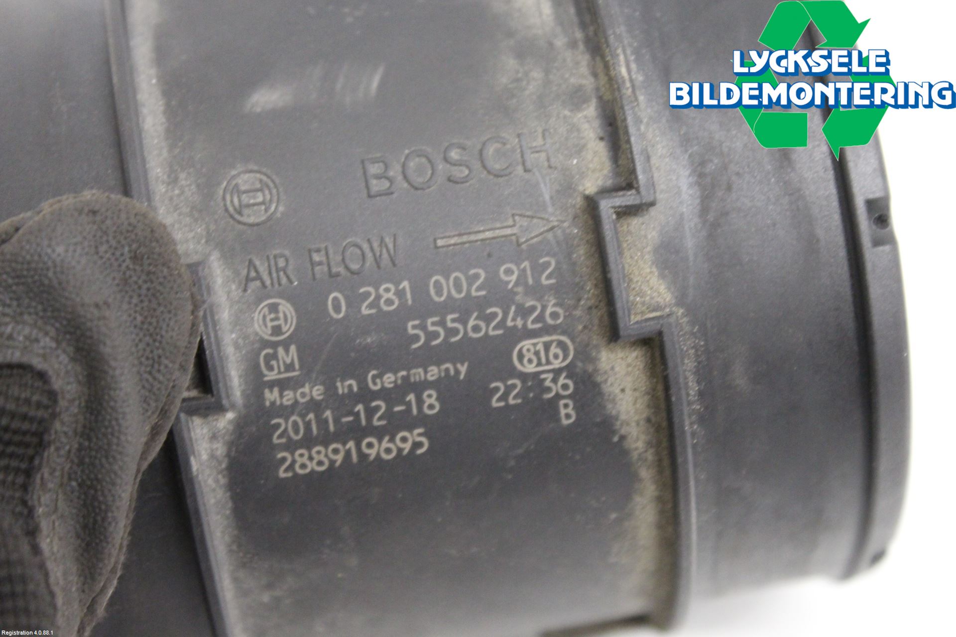 Opel INSIGNIA 09-16 Injluftmassamätare