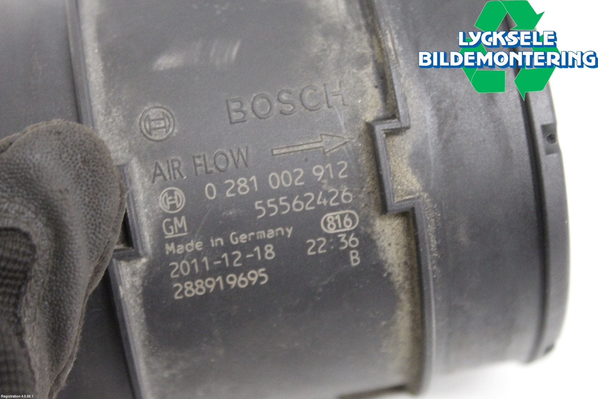 Opel INSIGNIA 09-16 Injluftmassamätare