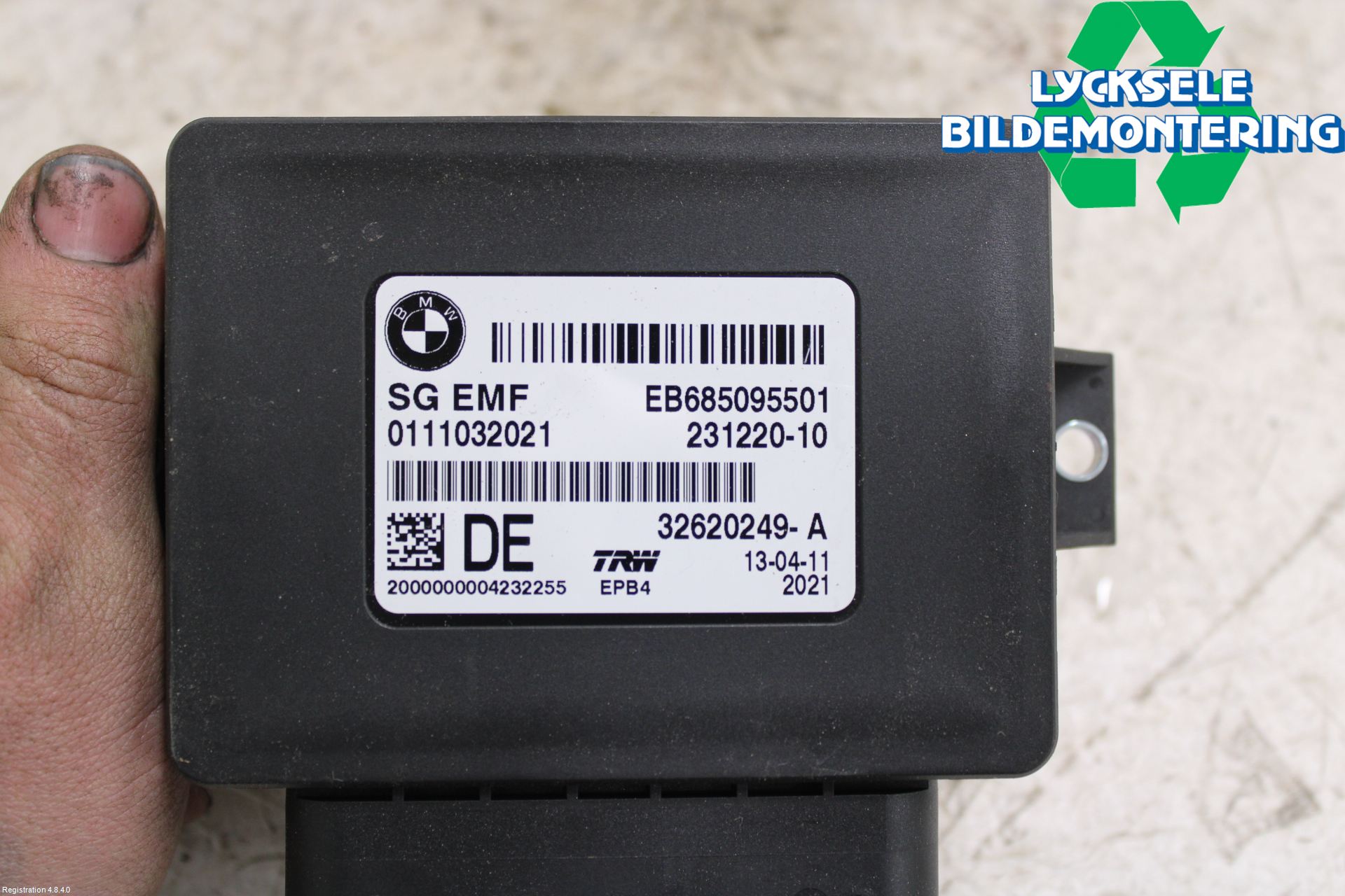 BMW X3 F25 10-17 Styrenhet Parkbroms Epb