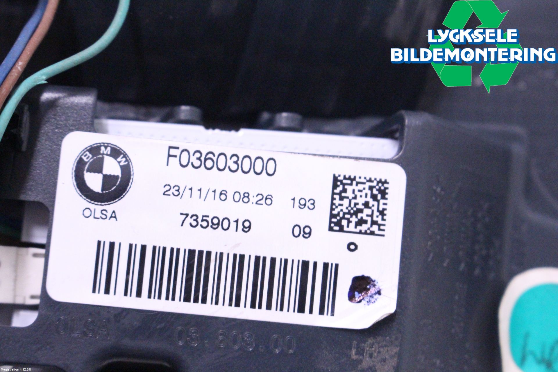 BMW 1 F20/F21 11-19 Bakljus Lucka Vä
