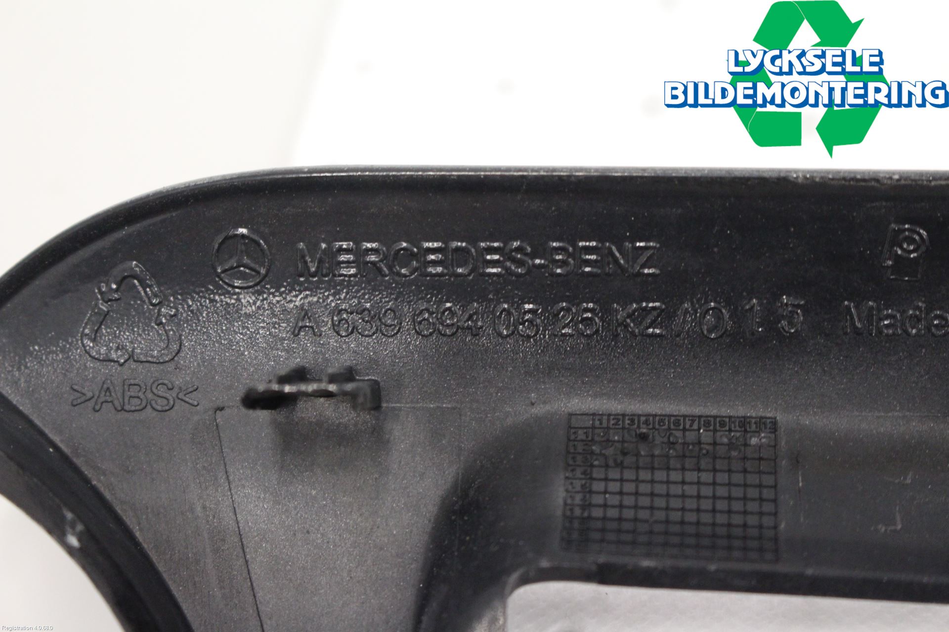 Mercedes-Benz MB VITO/VIANO (W639) 04-14 Skärm Hörn Utfyllnad Bak