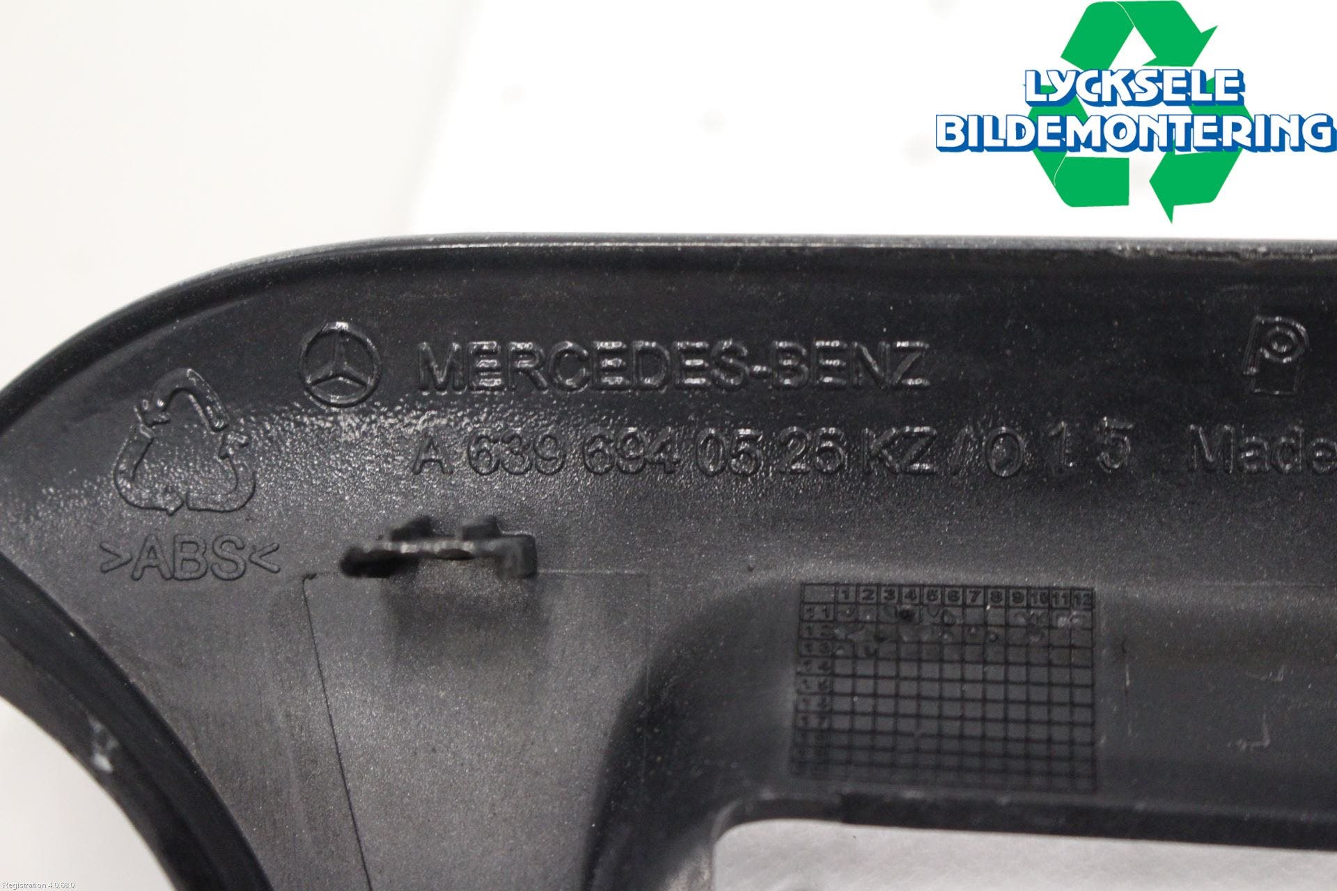 Mercedes-Benz MB VITO/VIANO (W639) 04-14 Skärm Hörn Utfyllnad Bak