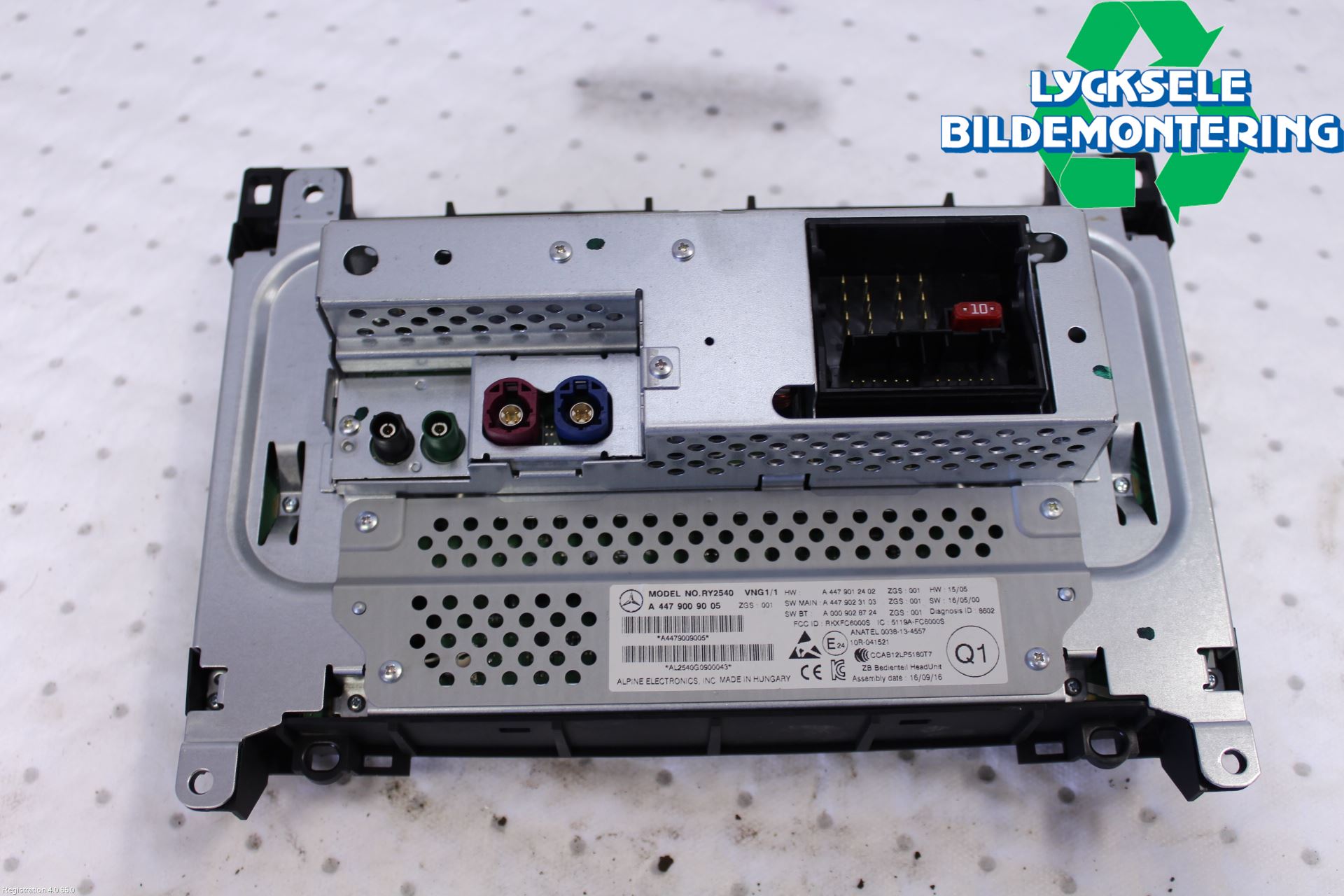Mercedes-Benz MB VITO/V-KLASS (W640,W447,W448) 14- Cd Radio - Multimediapanel