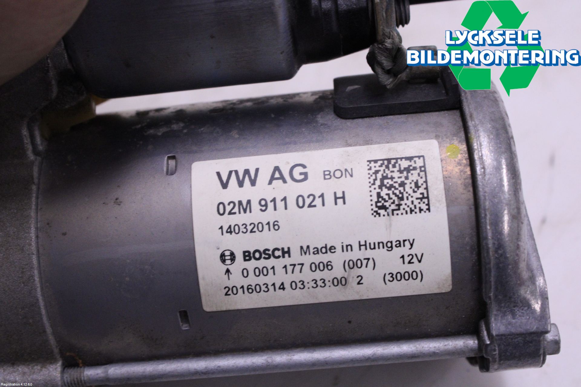 Volkswagen VW UP! / E-UP! Startmotor