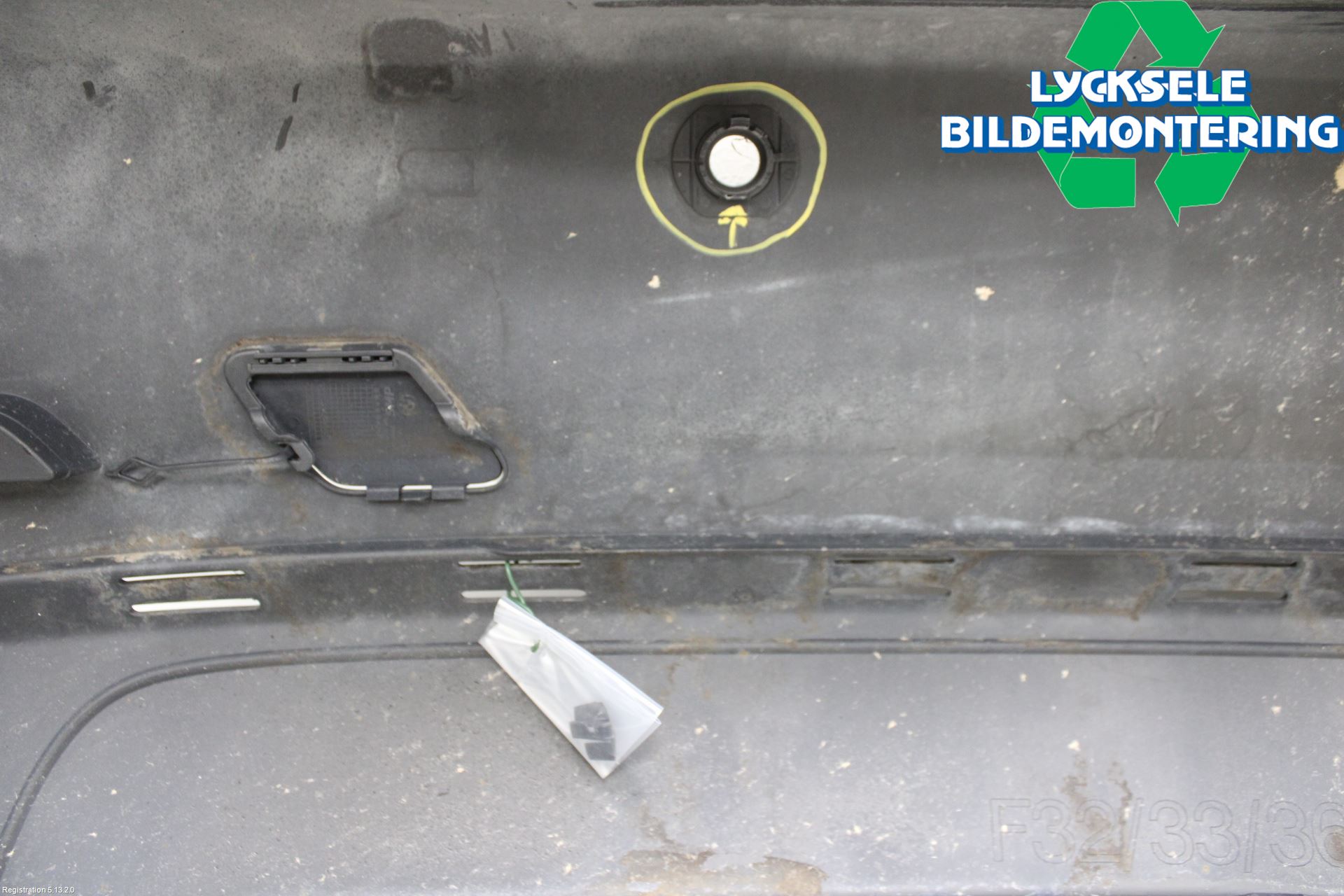 BMW 4 F32/F33/F82/F83 13-20 Stötfångarbeklädnad Bak