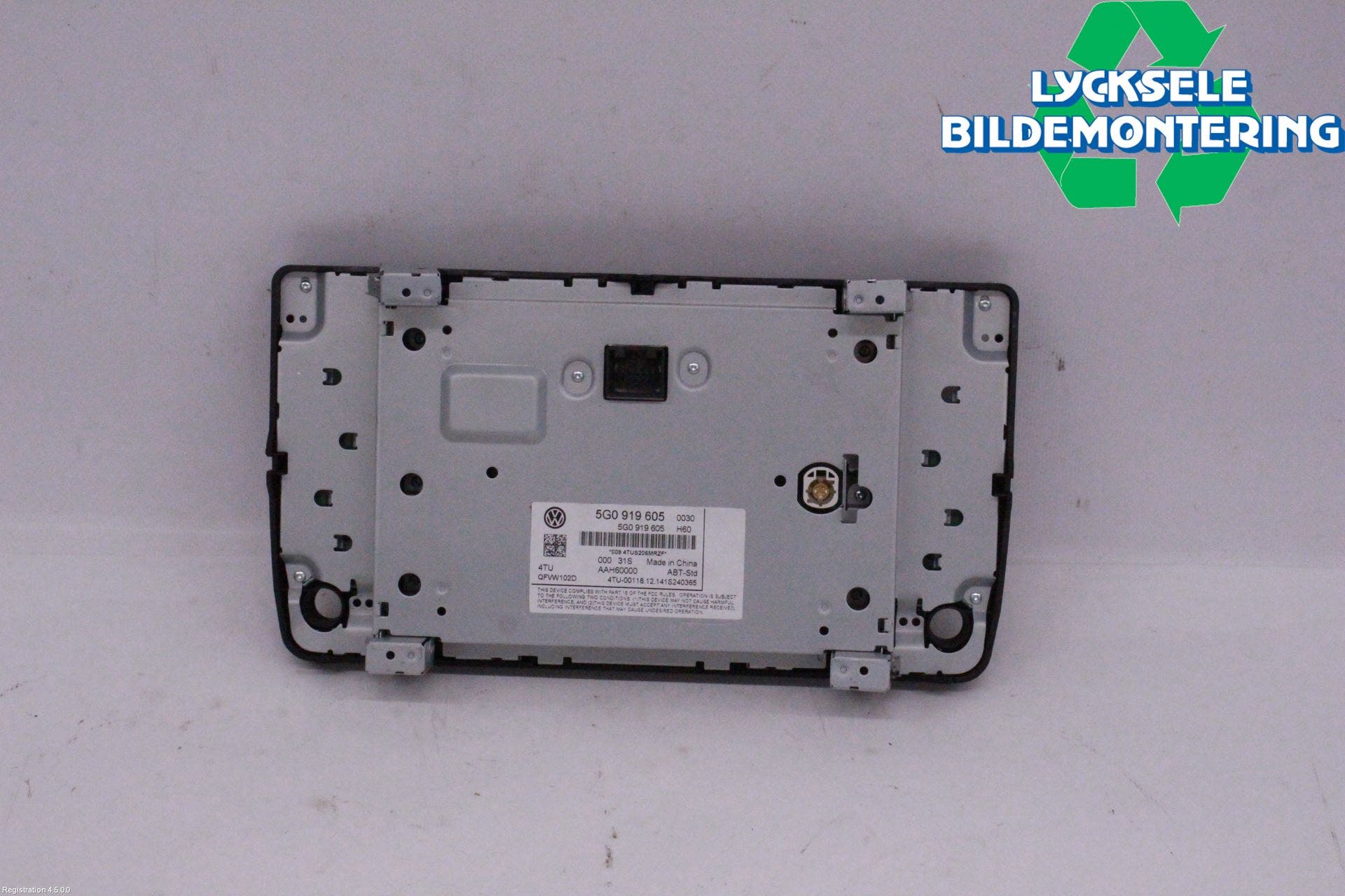 Volkswagen VW GOLF / E-GOLF VII 13-20 Cd Radio - Multimediapanel