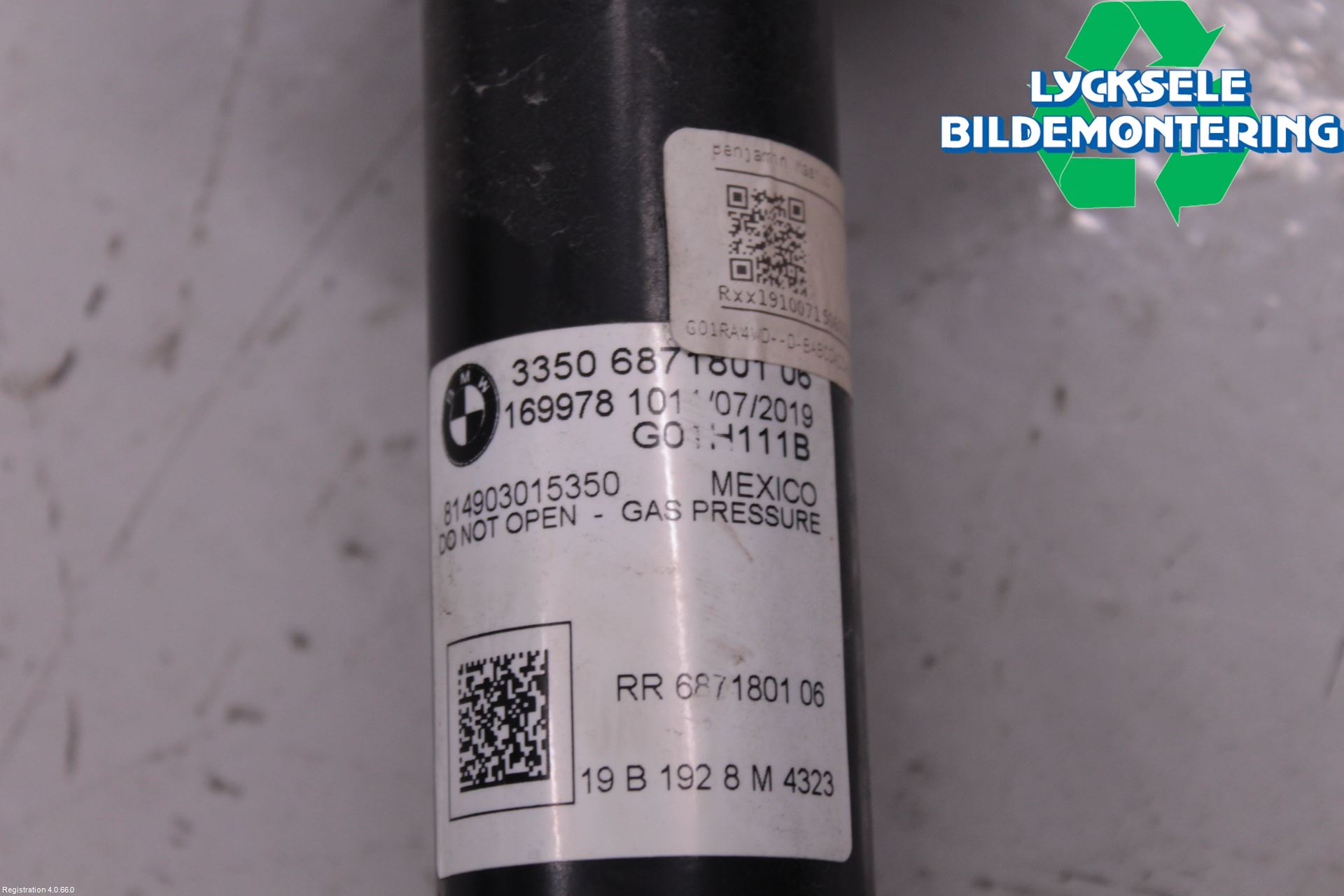 BMW X3 G01 18- Fjäderben Bak Vänster