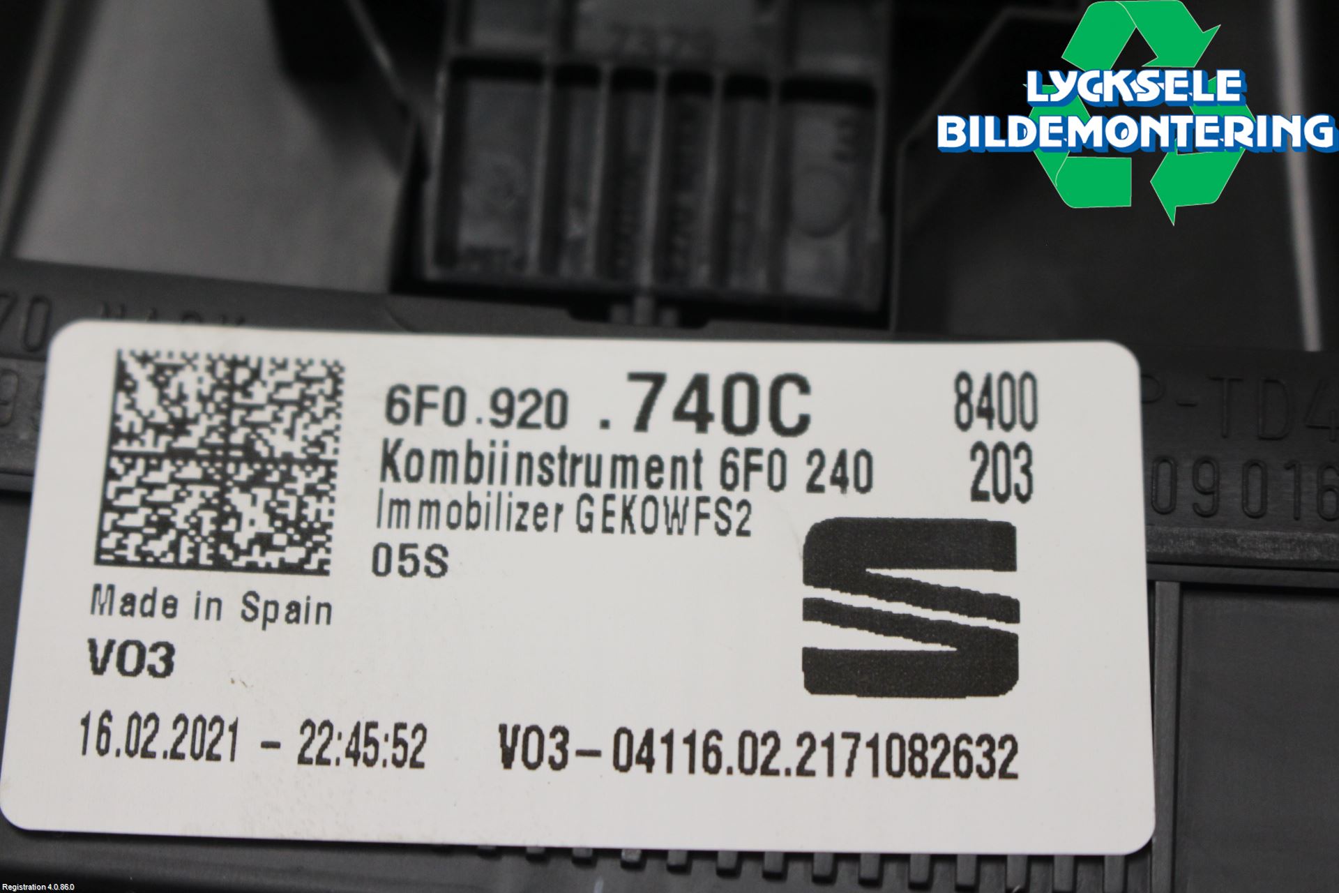 Seat IBIZA V 21- Instrument Komb