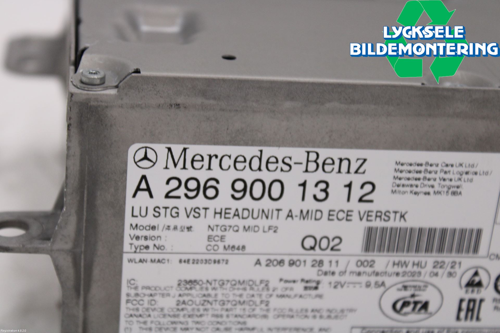 Mercedes-Benz MB C-KLASS (W206) 21- Styrenhet Multimedia