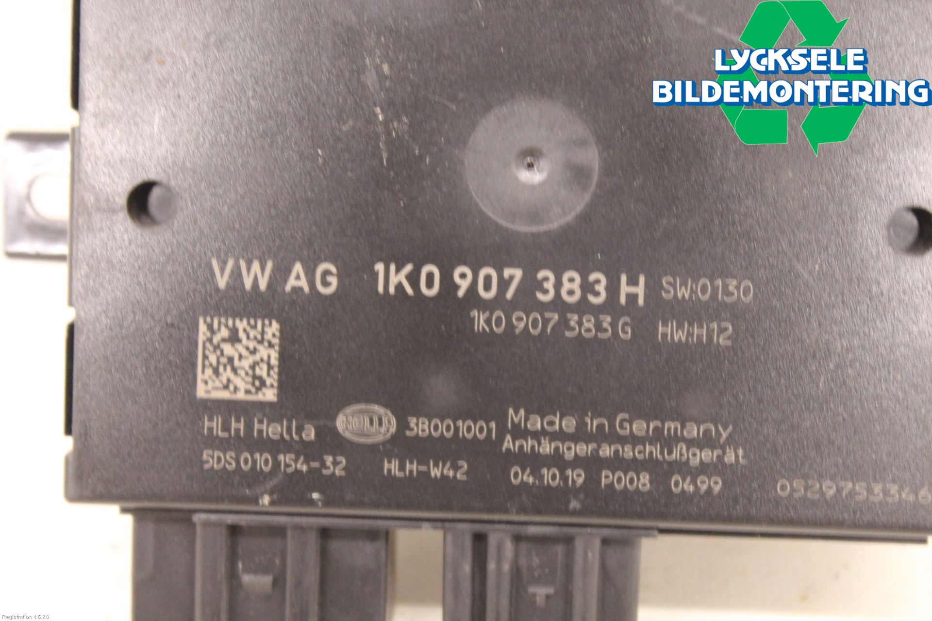 Volkswagen VW CADDY 16-20 Styrenhet Dragkrok