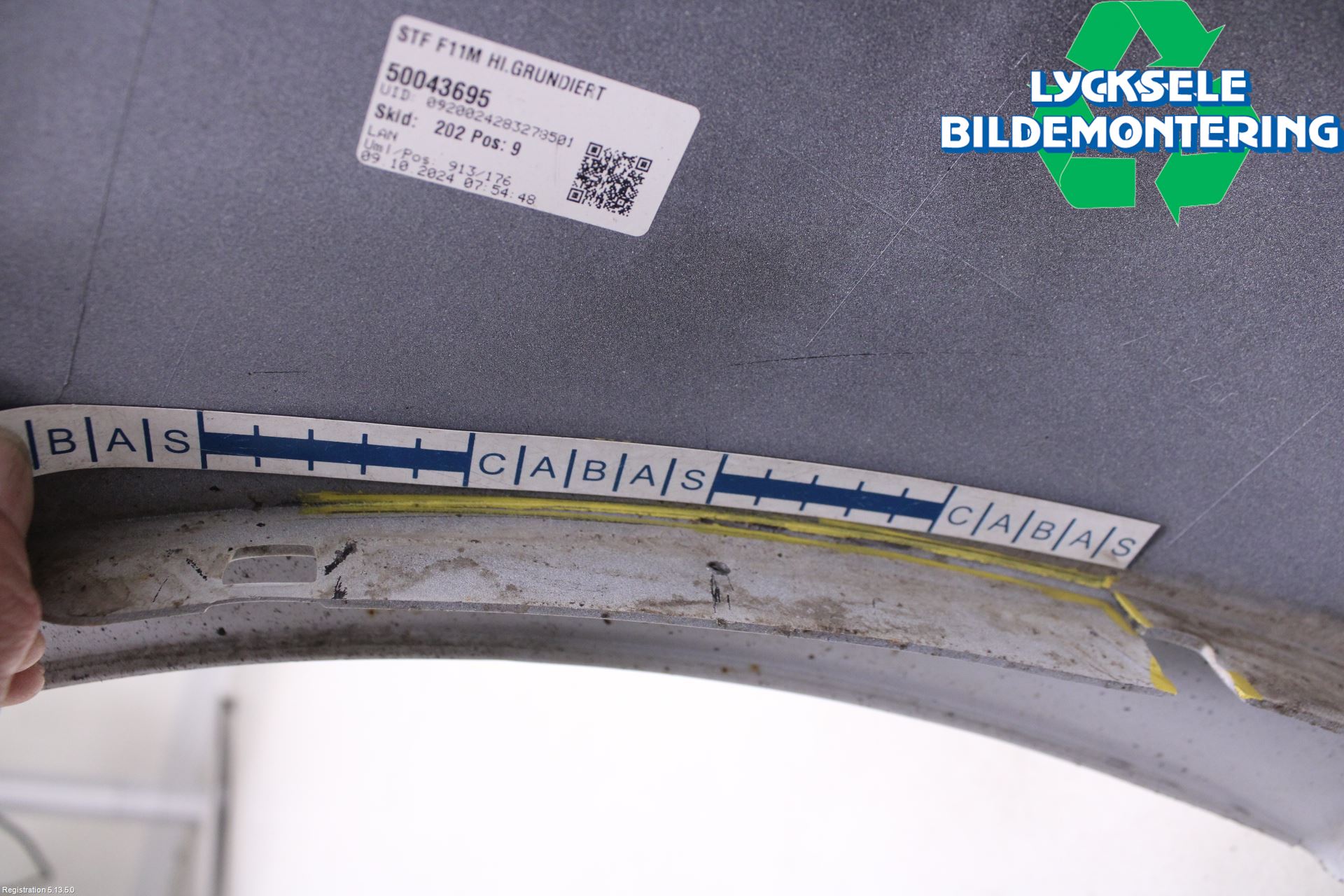 BMW 5 F10/F11/F18 09-17 Stötfångarbeklädnad Bak