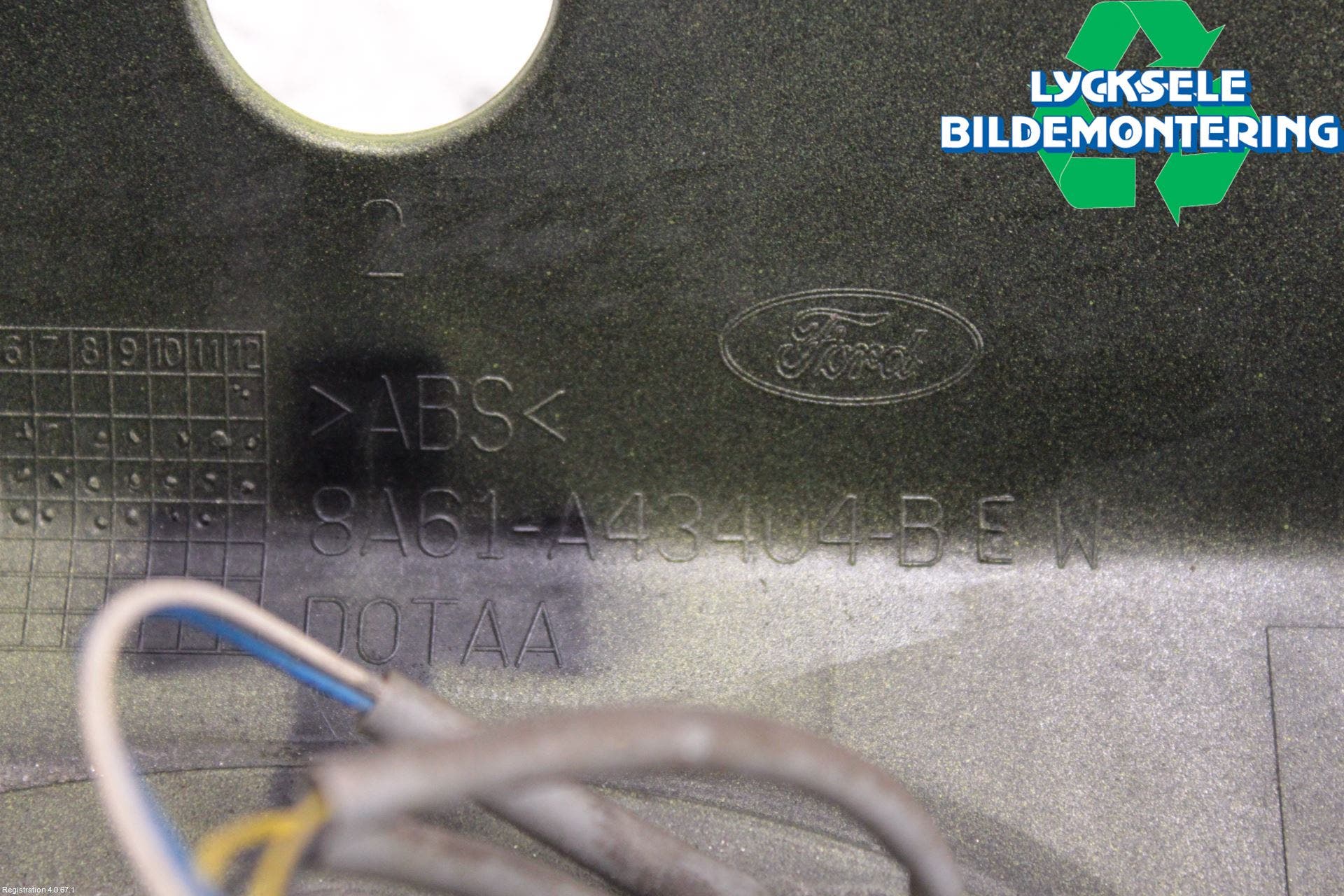 Ford FIESTA 09-12 Bakluckehandtag