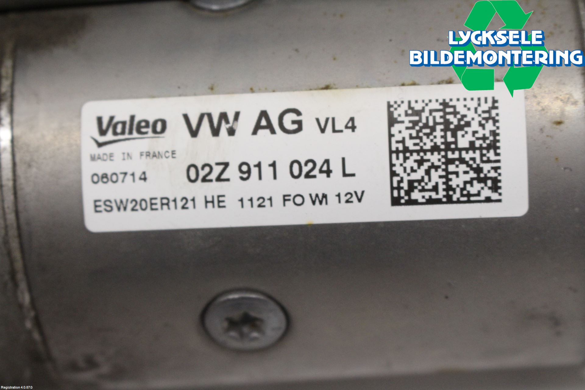 Volkswagen VW GOLF / E-GOLF VII 13-20 Startmotor Diesel