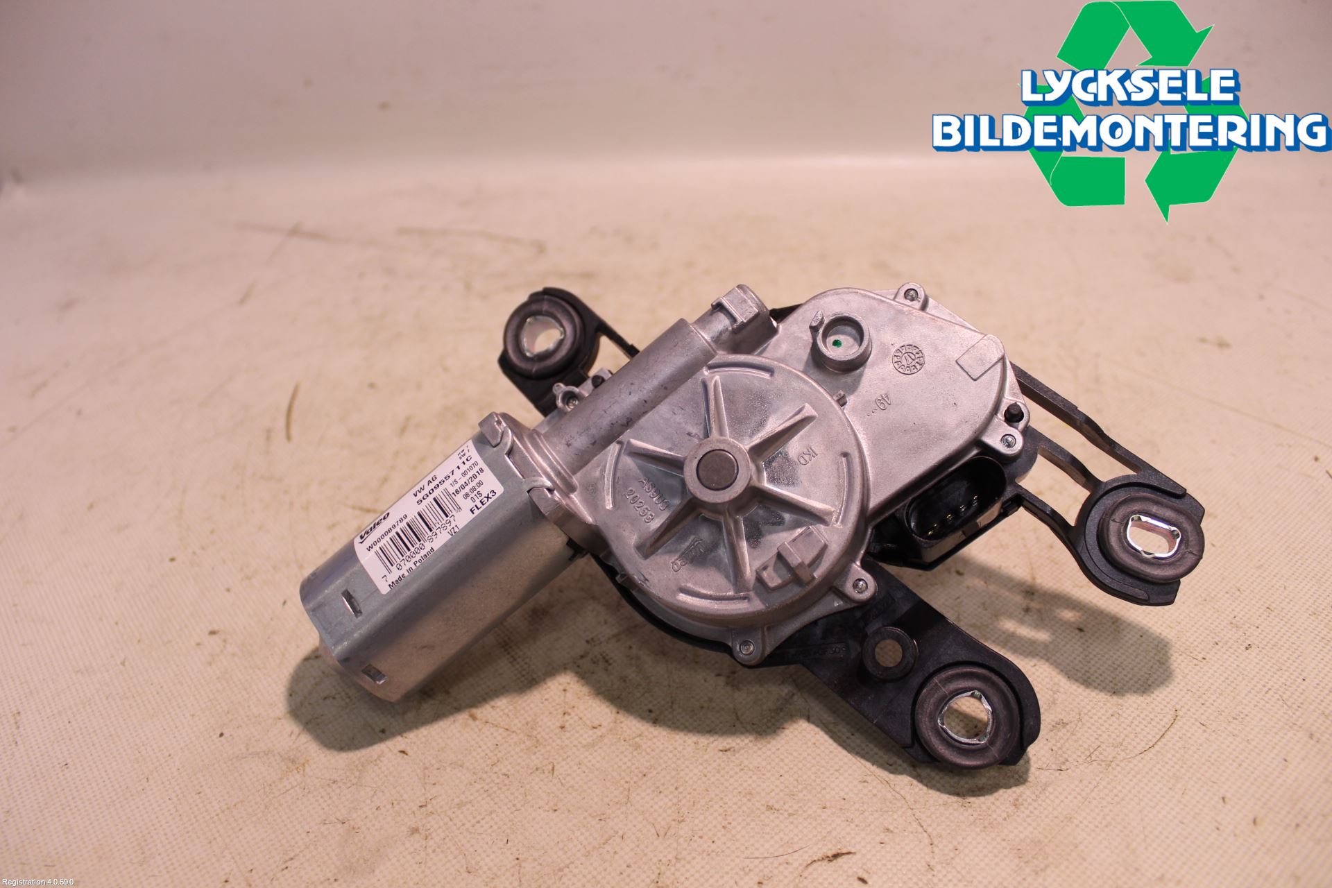Volkswagen VW GOLF / E-GOLF VII 13-20 Torkarmotor Baklucka
