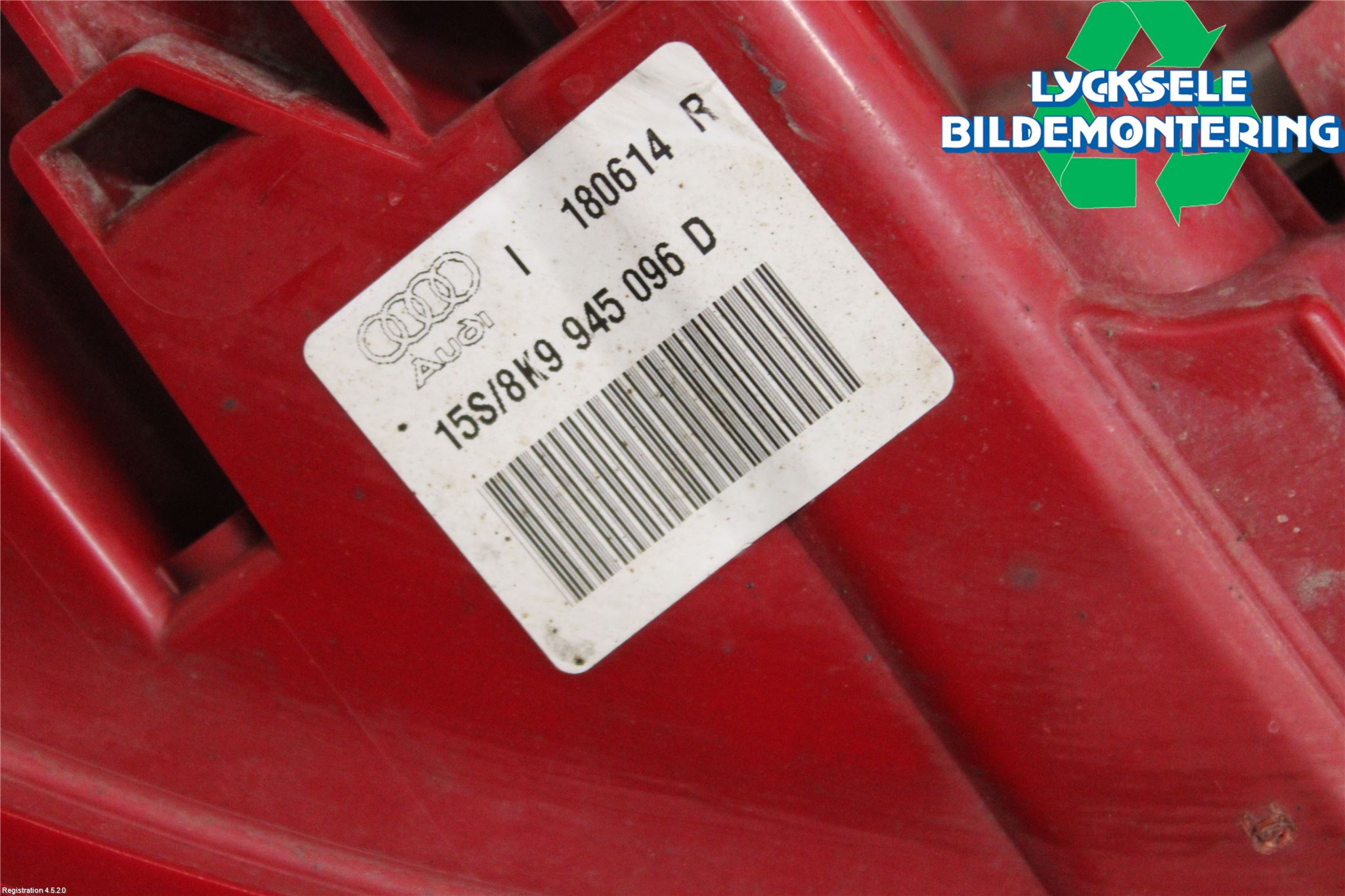 Audi A4 12-15 Bakljus Höger