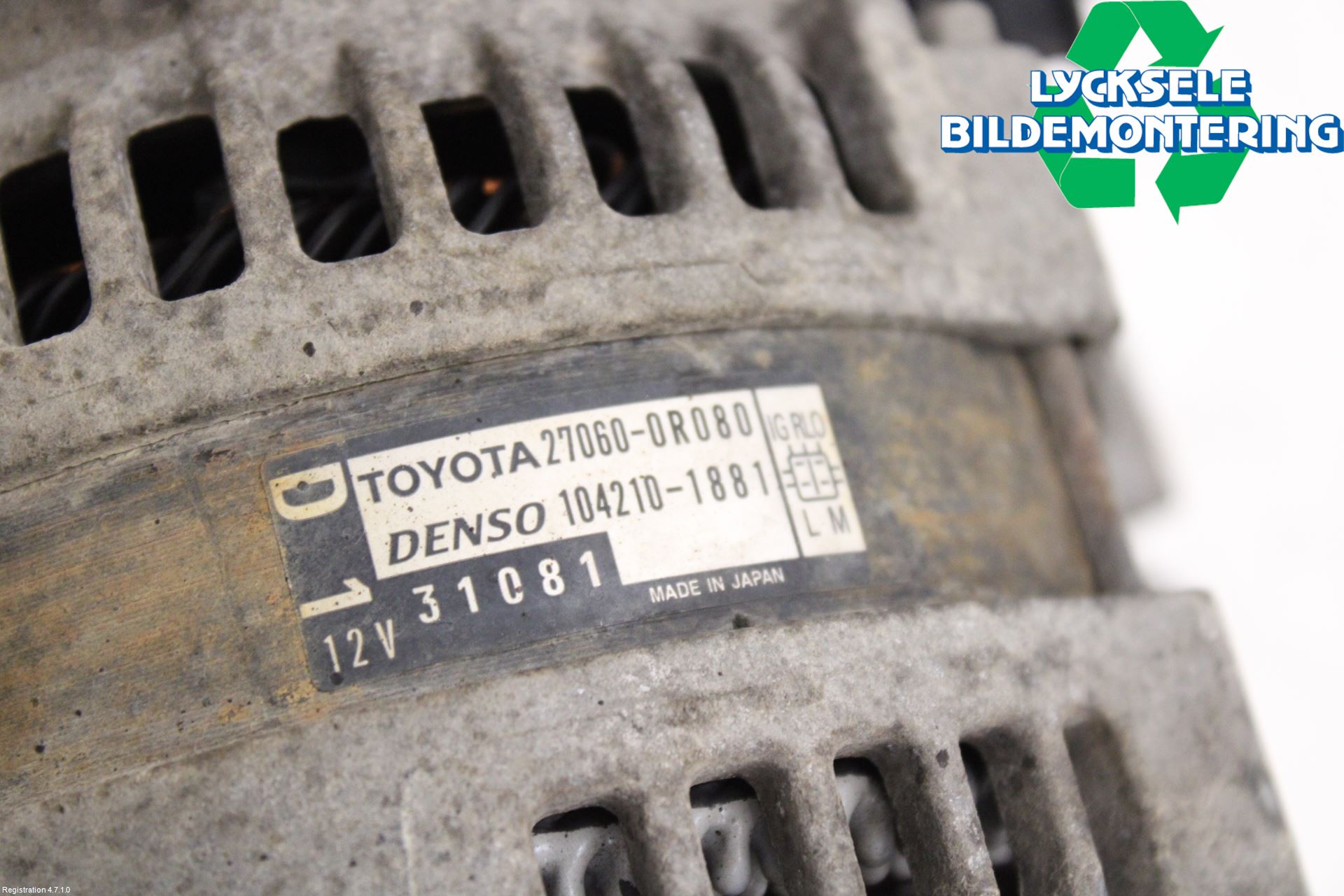 Toyota AVENSIS 09-15 Generator