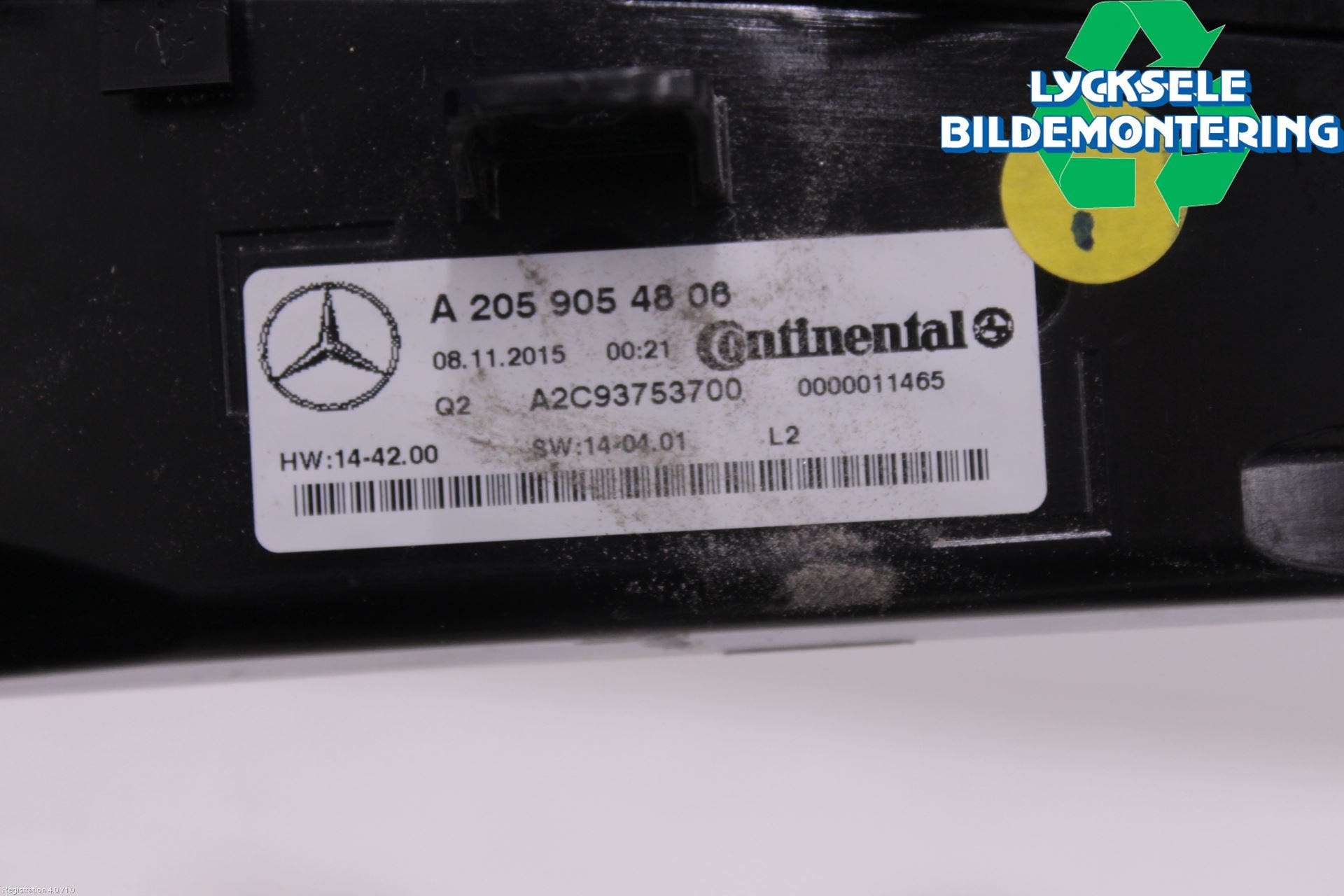 Mercedes-Benz MB C-KLASS (W205) 14-21 Ac Styrenhet Ac Manöveren