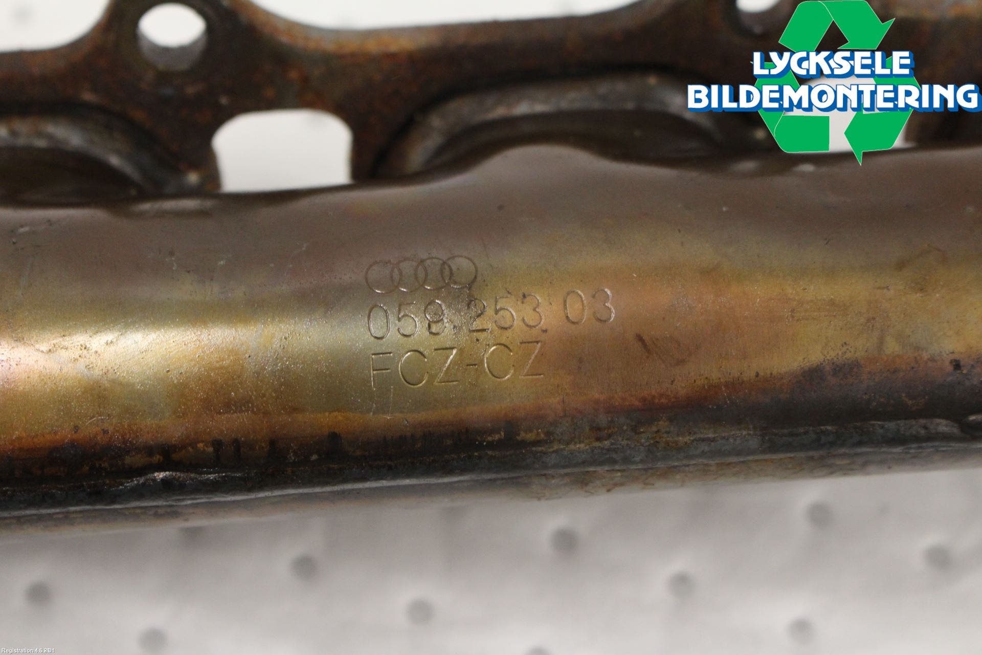 Volkswagen VW TOUAREG 7P 11-18 Grenrör Avgas