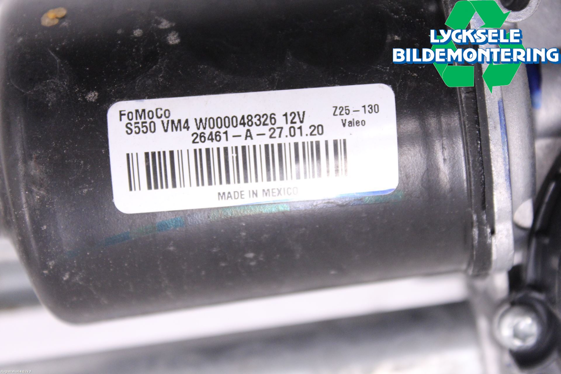 Ford MUSTANG VI 15-22 Torkarmotor Vindruta