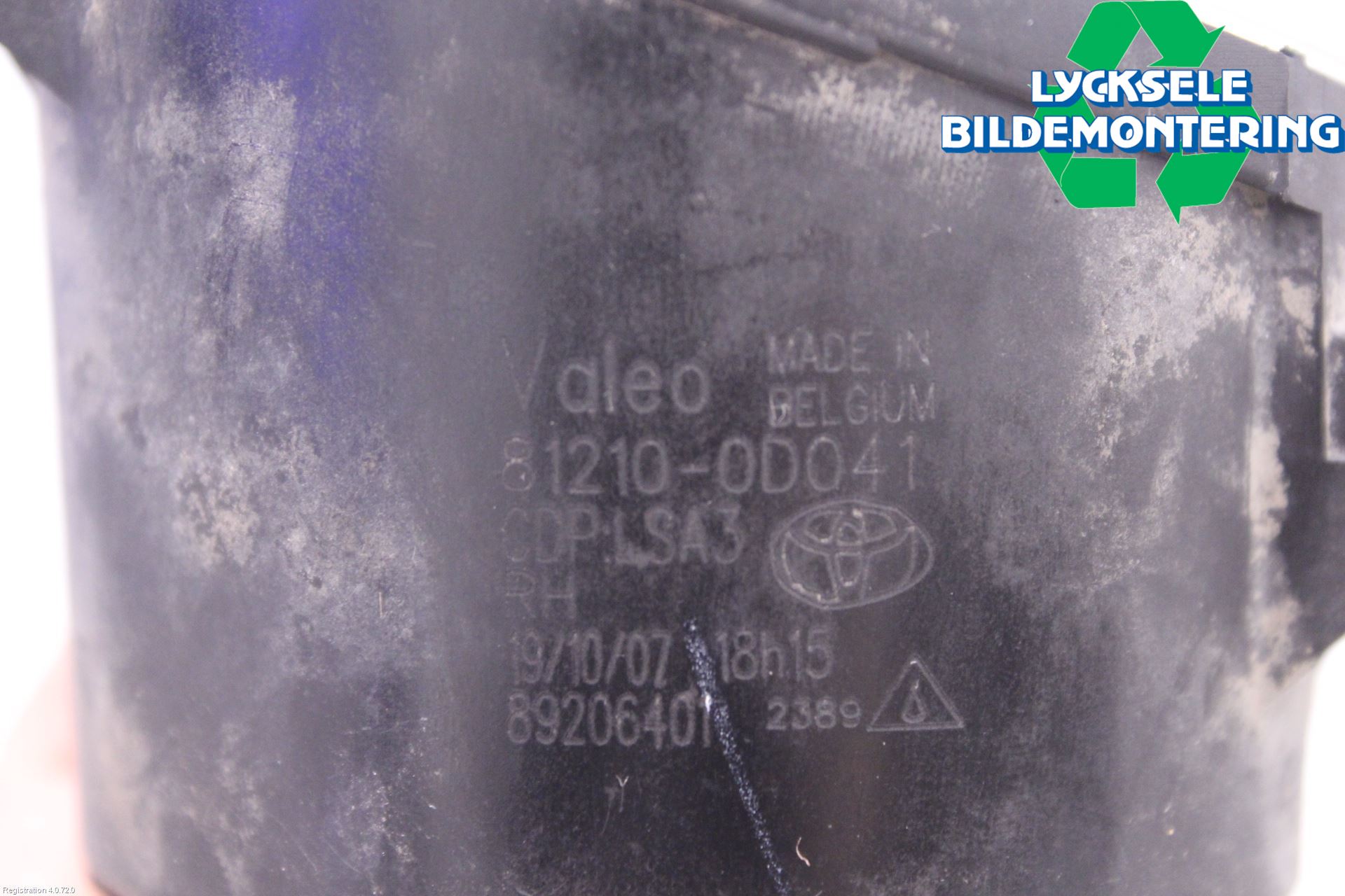 Toyota AURIS 07-09 Dimljus-Varselljus Fram