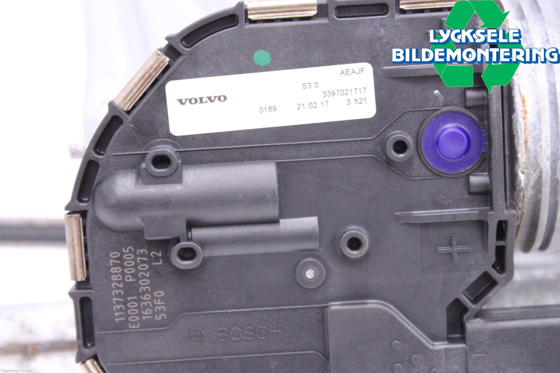 Volvo V90 17->> Torkarmekanism Vindruta