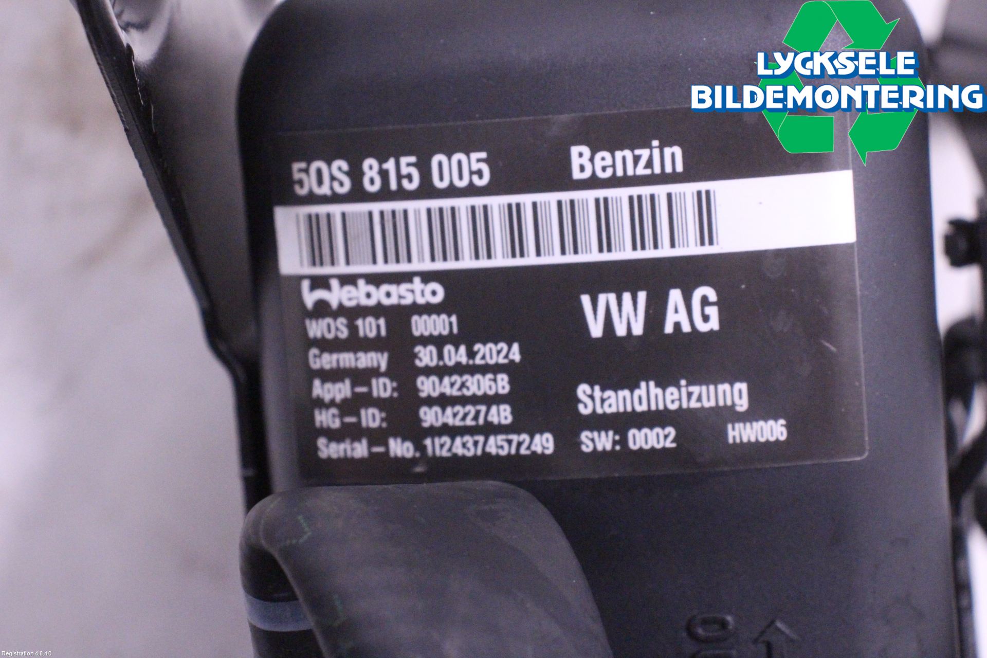 Volkswagen VW TIGUAN 24- Bensinvärmare