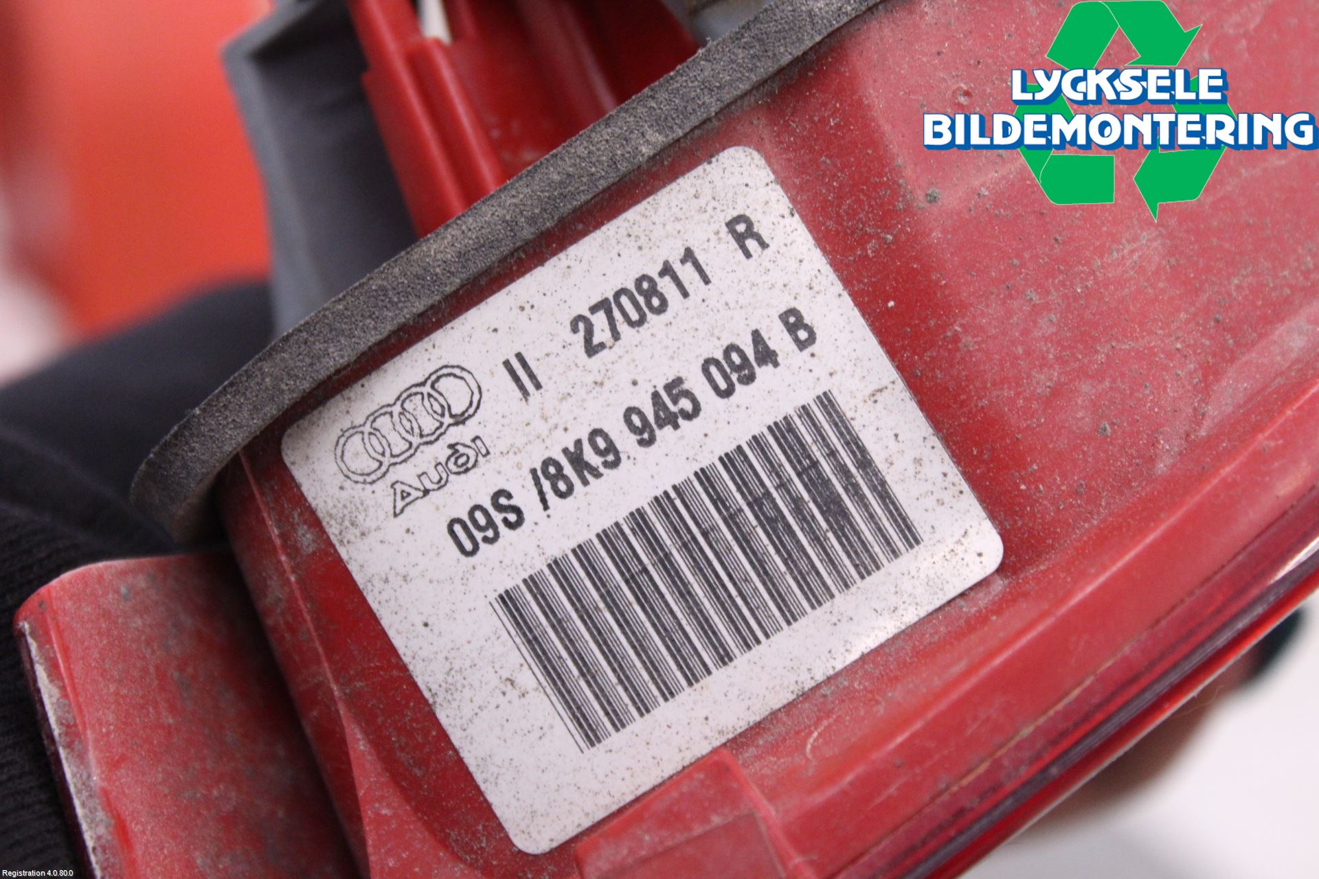 Audi A4/S4 08-11 Bakljus Lucka Hö