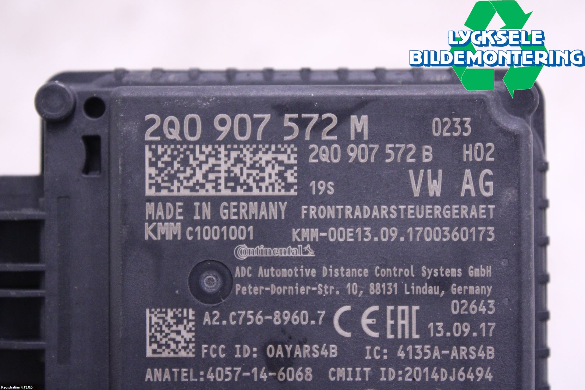 Volkswagen VW TIGUAN 16-24 Sensor Adaptiv Farthållare
