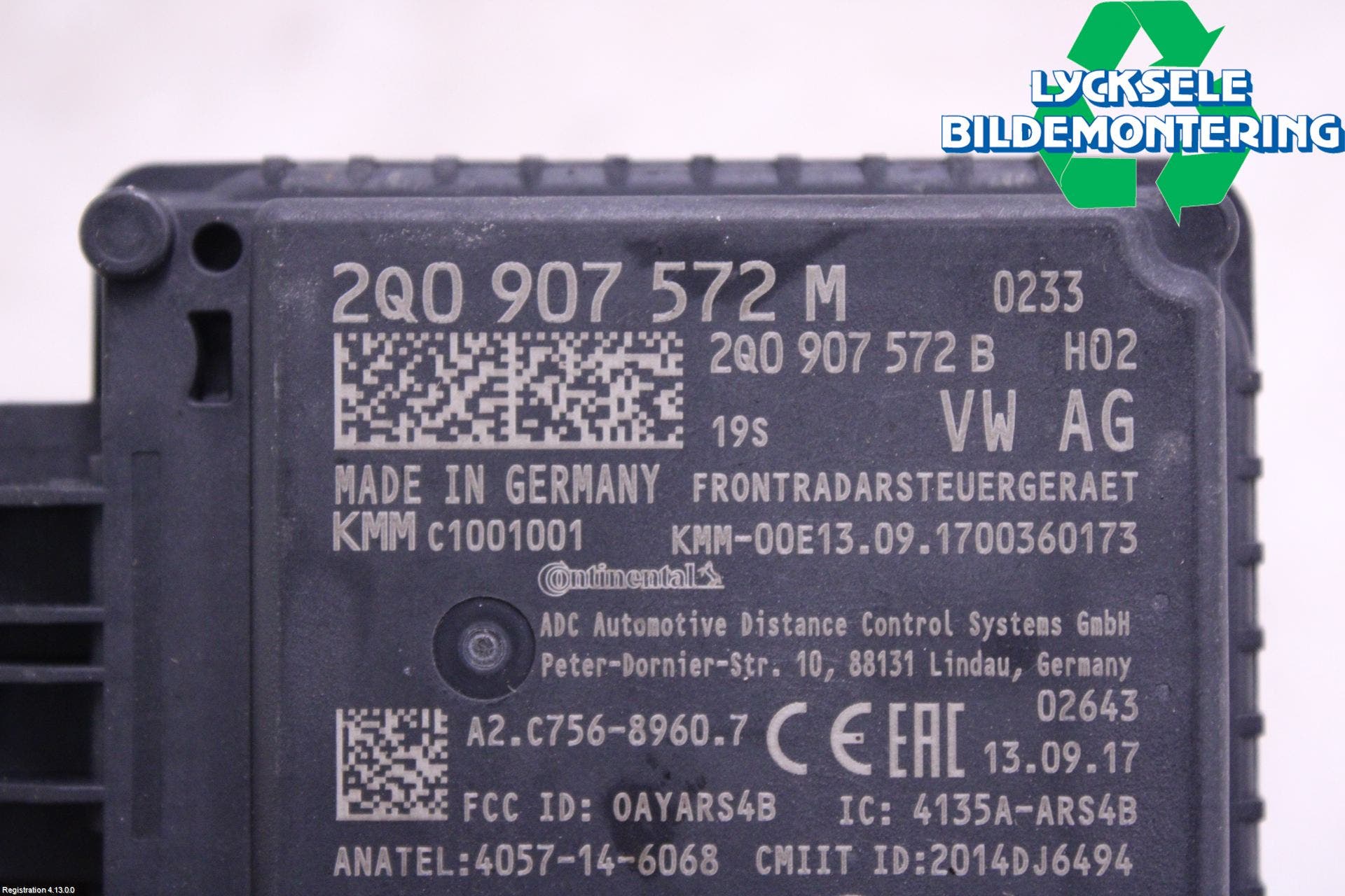 Volkswagen VW TIGUAN 16-24 Sensor Adaptiv Farthållare