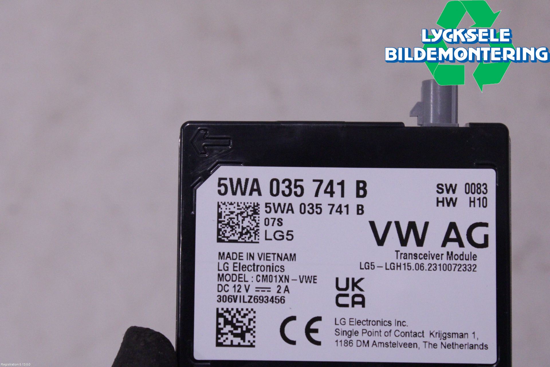Volkswagen VW GOLF / E-GOLF VIII 20- Antenn
