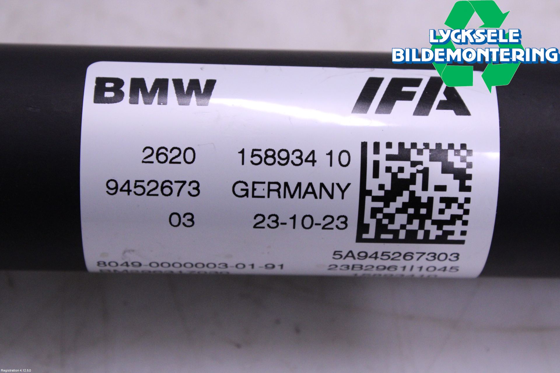 BMW 5 G30/G31/F90 17-23 Mellanaxel Främre 4Wd