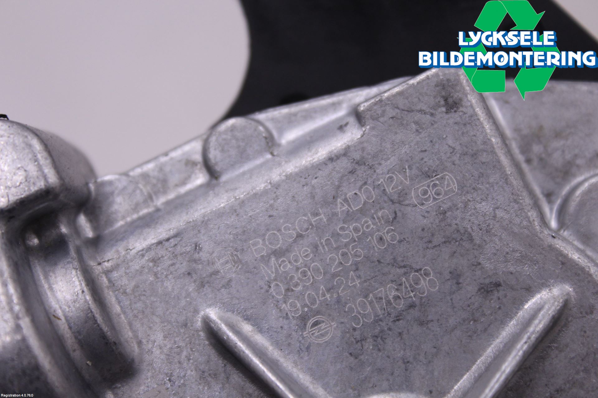 Opel CORSA E 15-19 Torkarmotor Baklucka