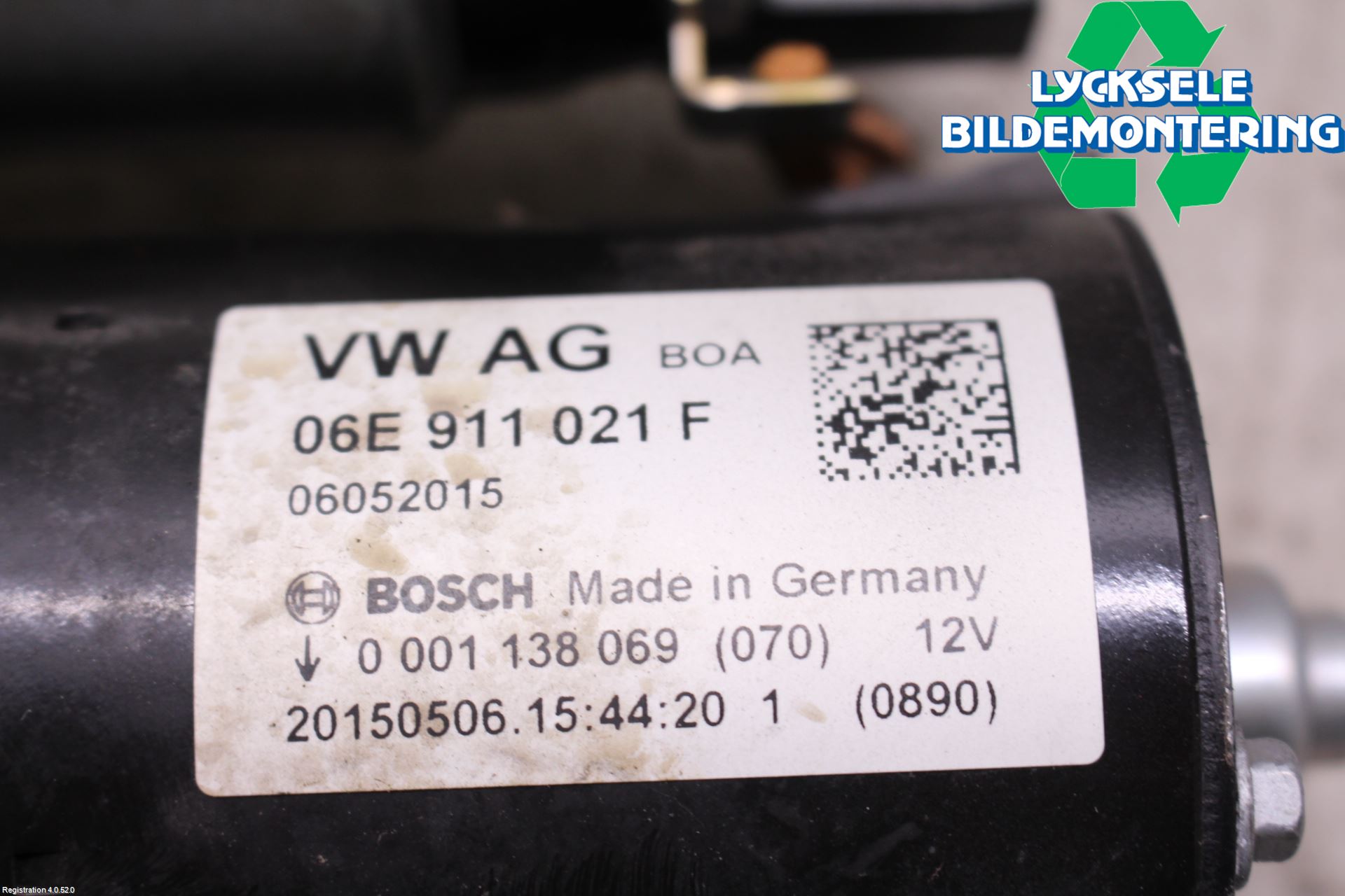 Audi A4 12-15 Startmotor