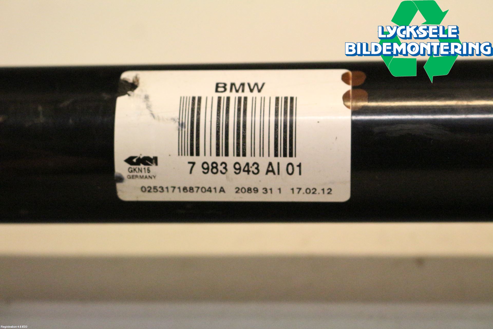 BMW 6 F12/F13 10-18 Drivaxel Bak Vänster