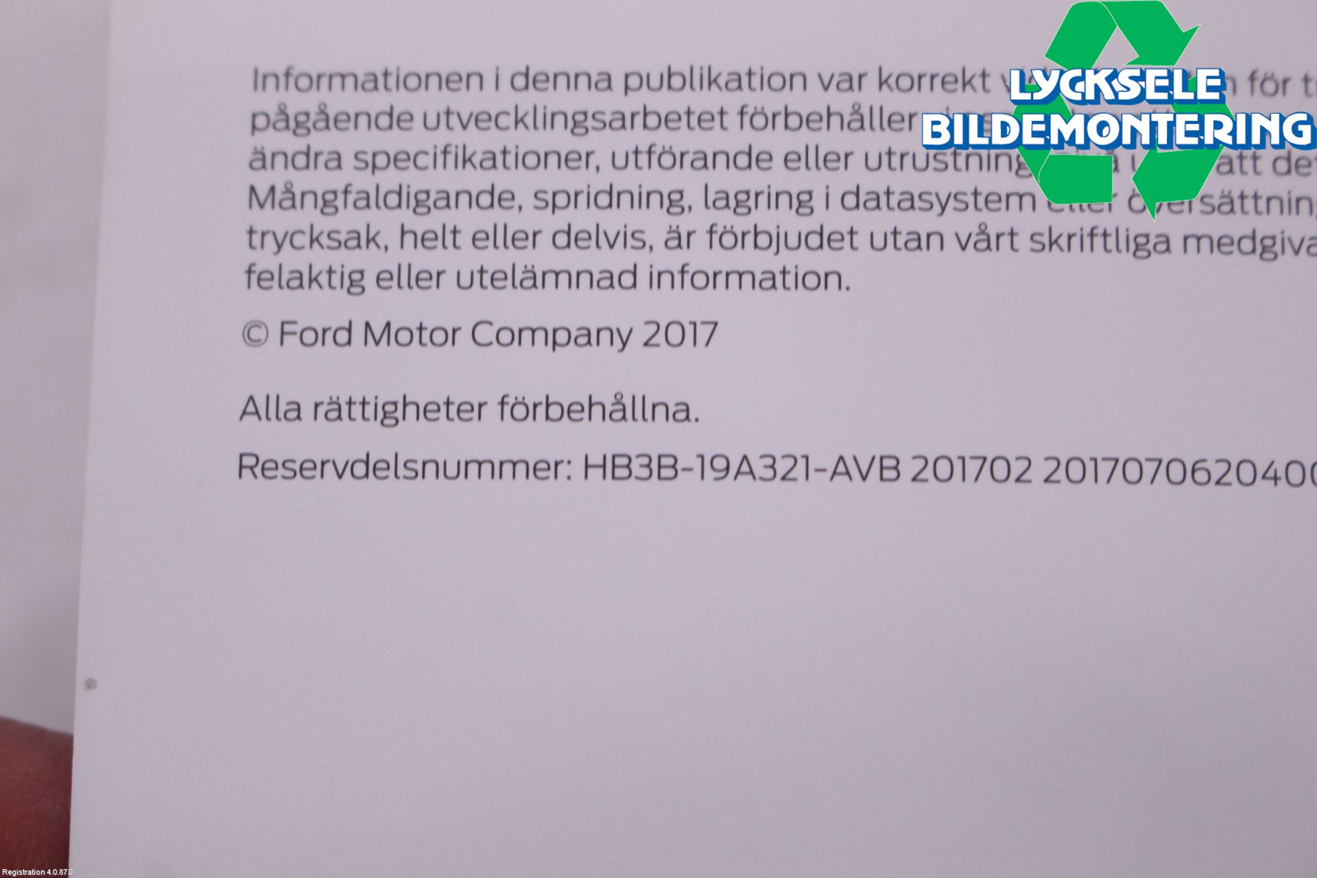 Ford RANGER EU 12-23 Instruktionsbok