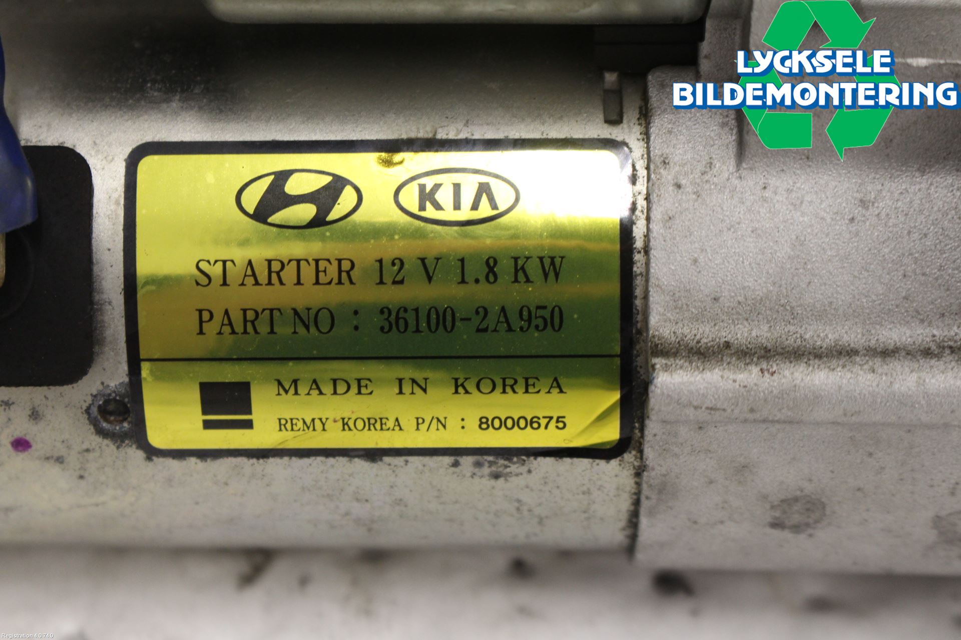 Hyundai i40 16-18 Startmotor Diesel