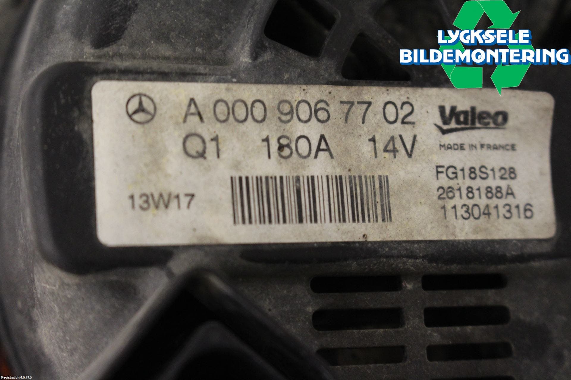 Mercedes-Benz MB C-KLASS (W204) 07-15 Generator