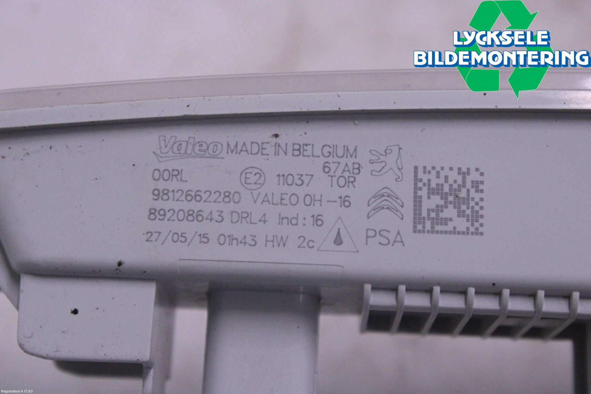 Peugeot PARTNER 16-18 Positionsljus Fram Vä