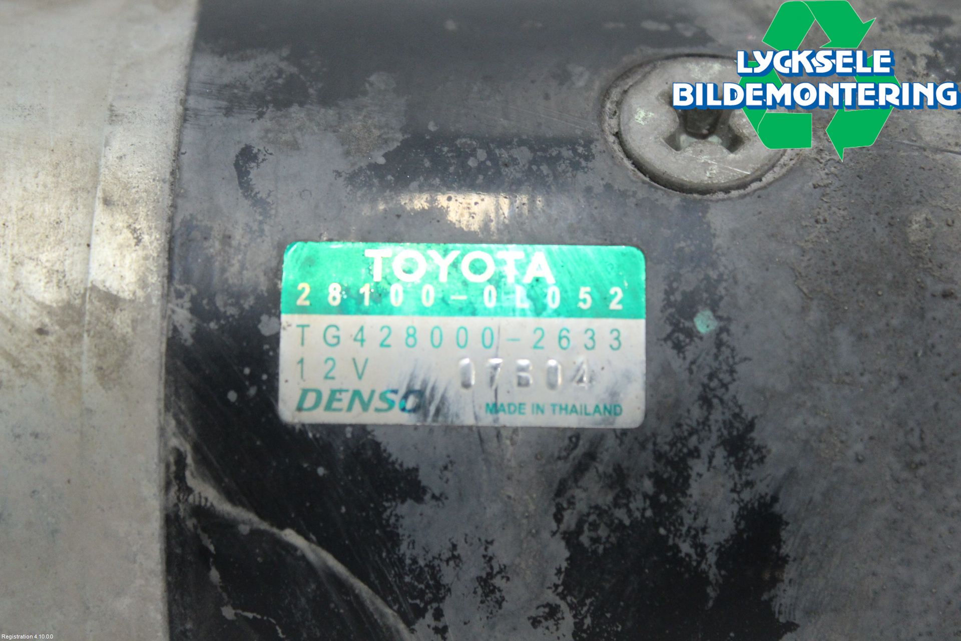 Toyota HILUX 16- Startmotor Diesel