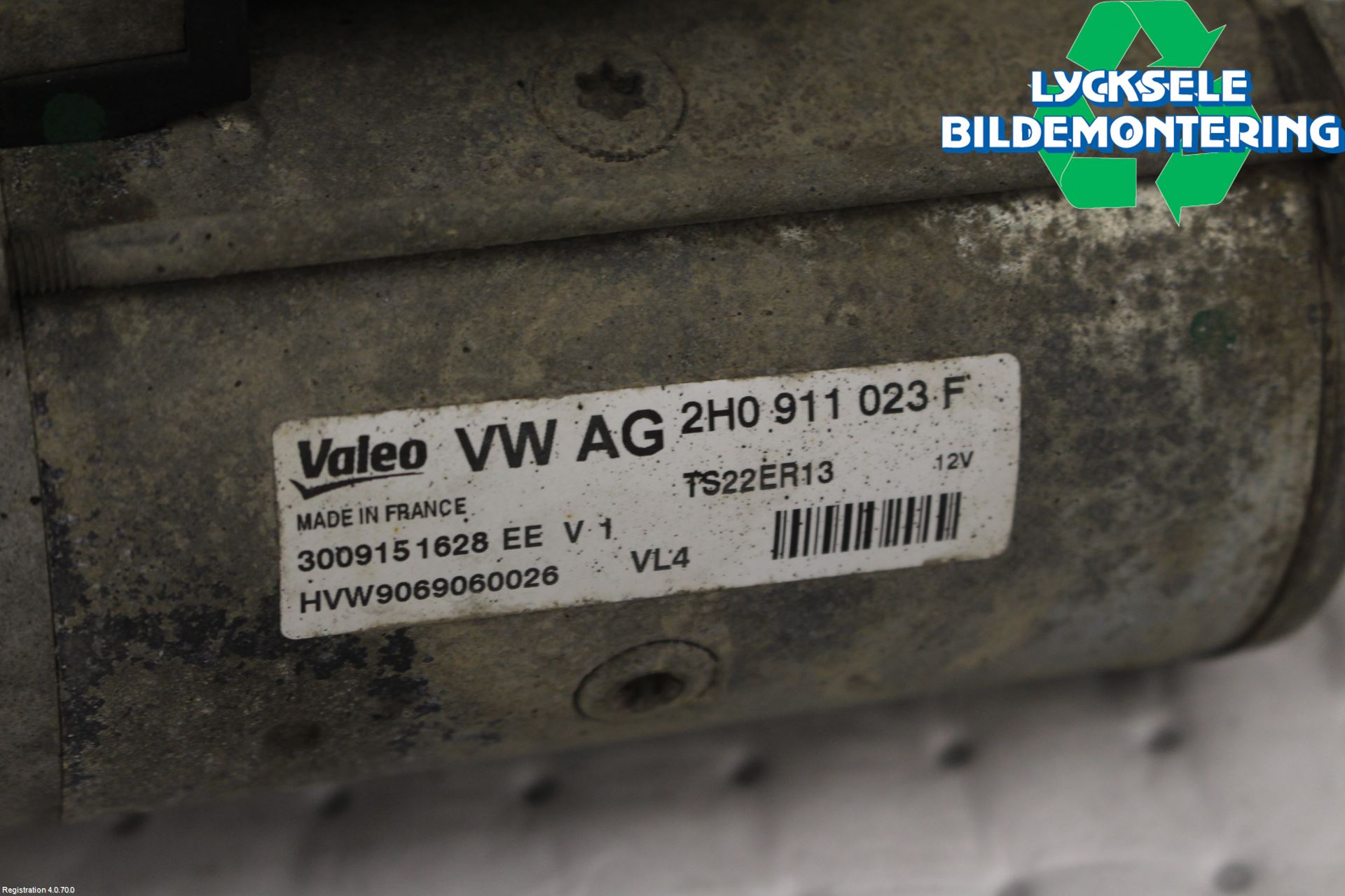 Volkswagen VW AMAROK 2H 10-22 Startmotor Diesel
