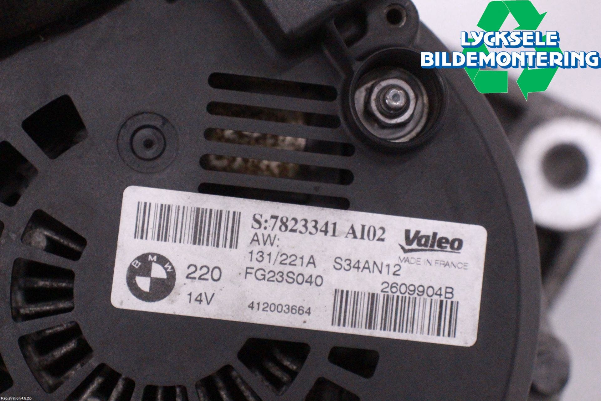 BMW 5 F10/F11/F18 09-17 Generator