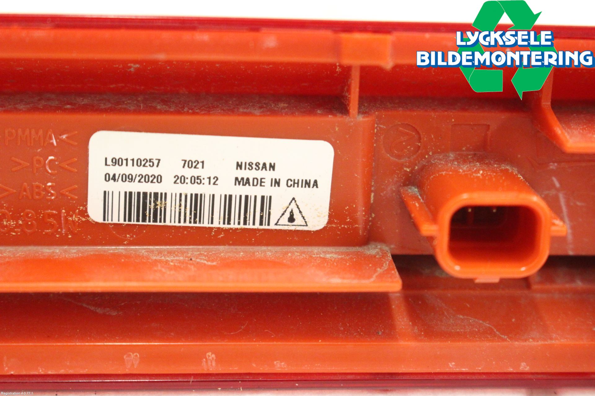 Nissan LEAF 18- Bromsljus Bakruta