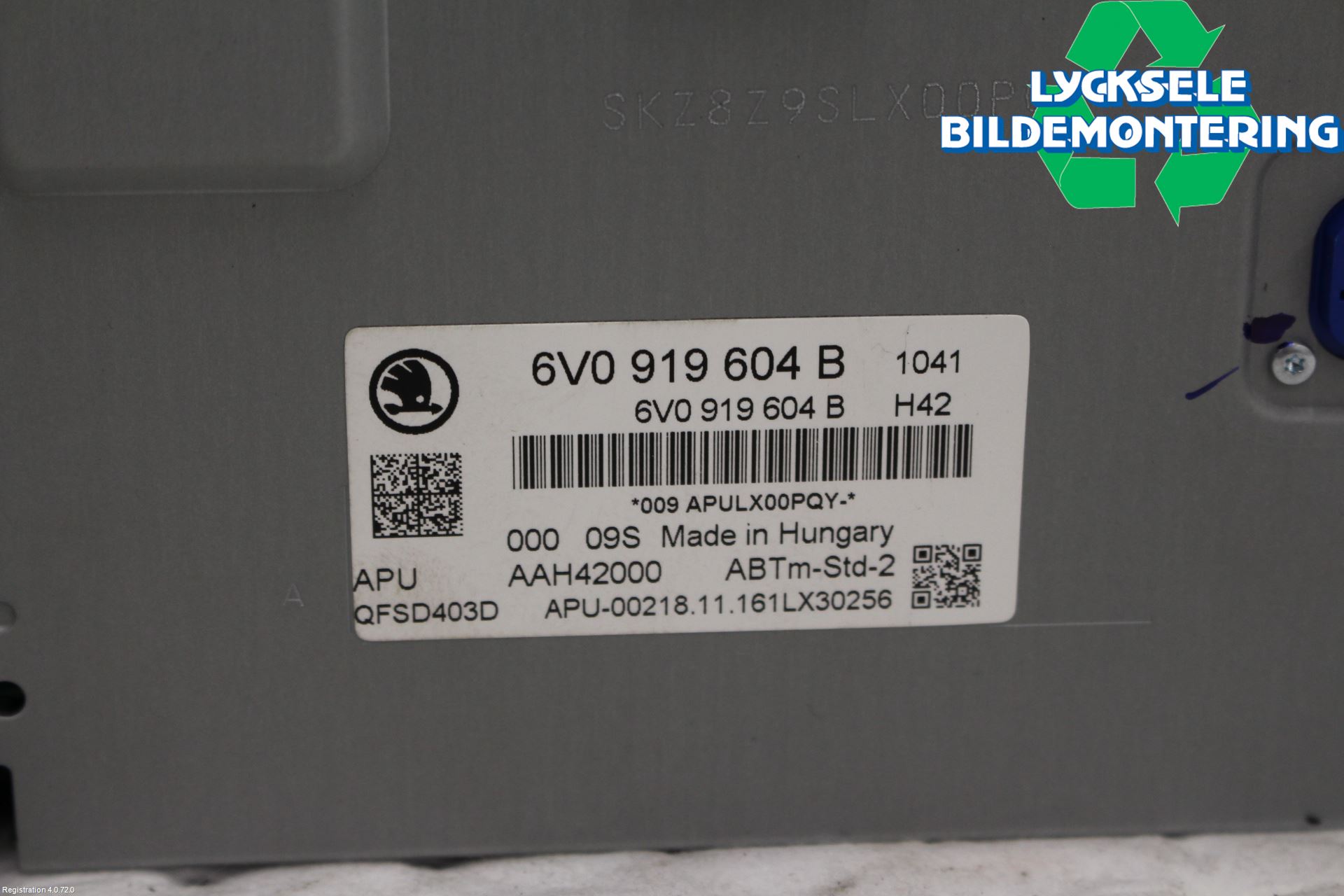 Skoda FABIA 15-21 Multifunktionsdisplay