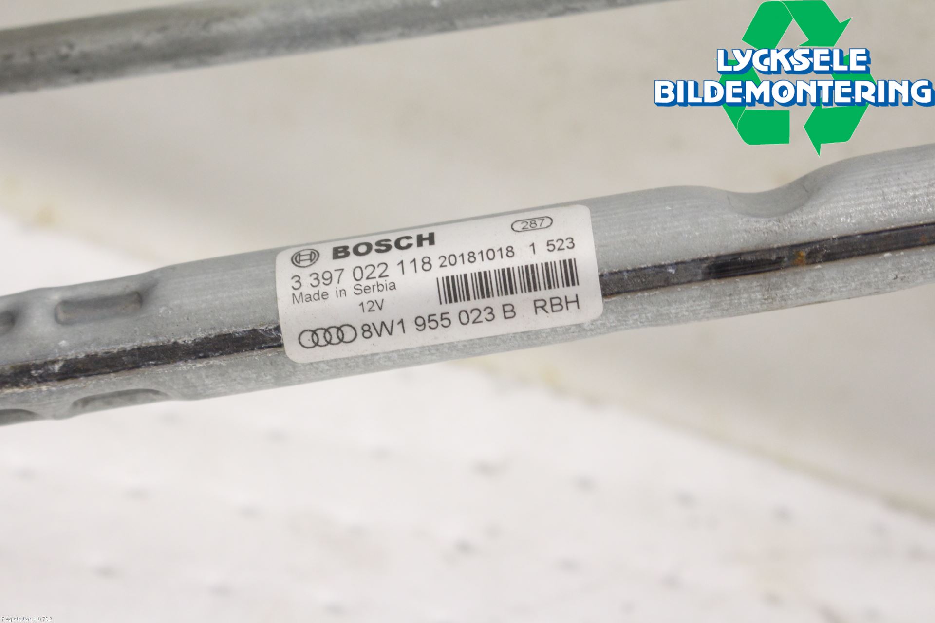 Audi A4/S4 B9 20- Torkarmekanism Vindruta